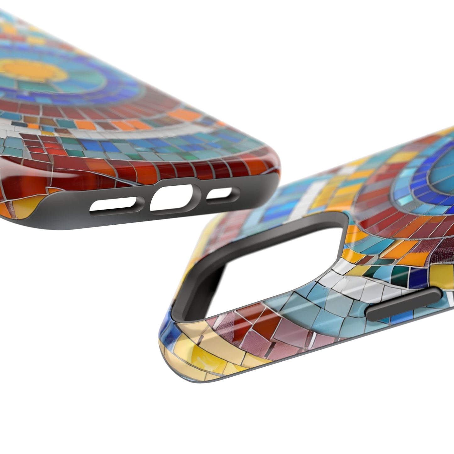 Vibrant Mosaic  iPhone Case - Colorful iPhone Cover, Unique Phone Accessory, MegSafe iPhone cover