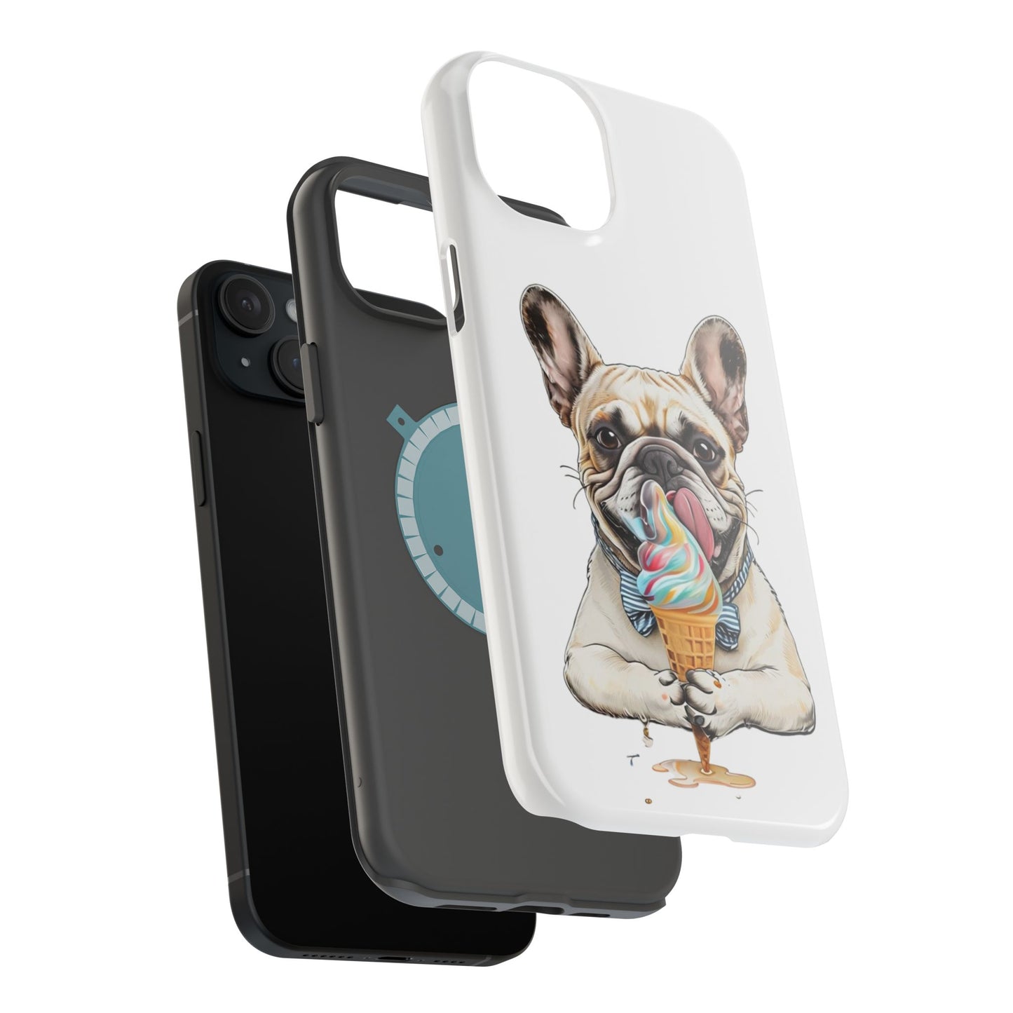 French Bulldog iPhone Case, Ice Cream Phone Case, Frenchie Mom Gift, Dog Phone Case, French Bulldog Lover Gift