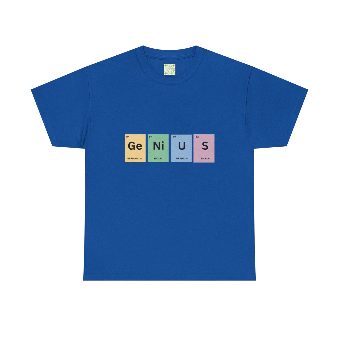 Genius Periodic Table Tee, Chemistry T-shirt, Periodic Table Shirt, Science Lover, Nerdy T-shirt, Funny Science Shirt