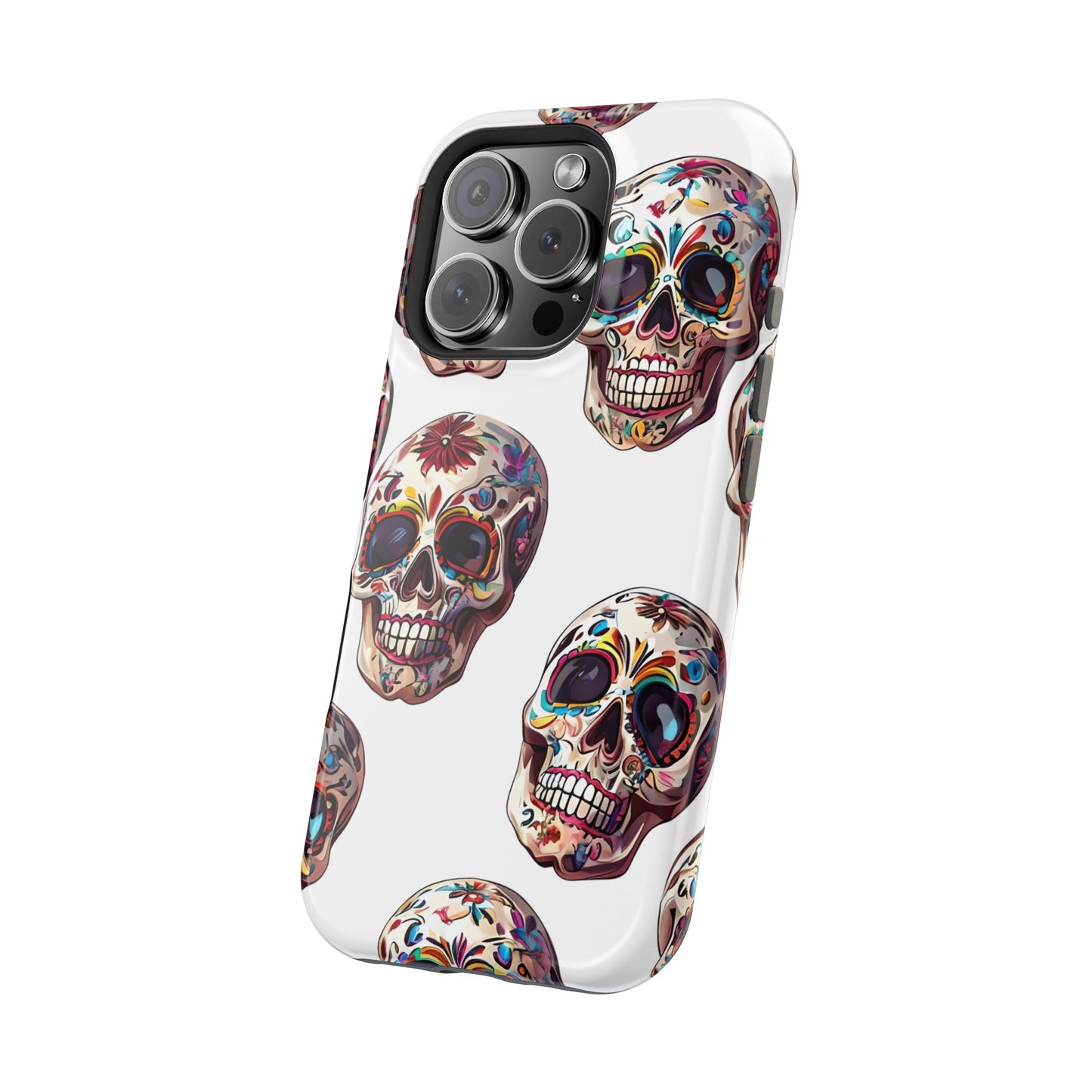 Sugar Skull Phone Case, Dia De Los Muertos, Day Of The Dead, Mexican Tradition, Sugar Skull Art, Wireless Charger