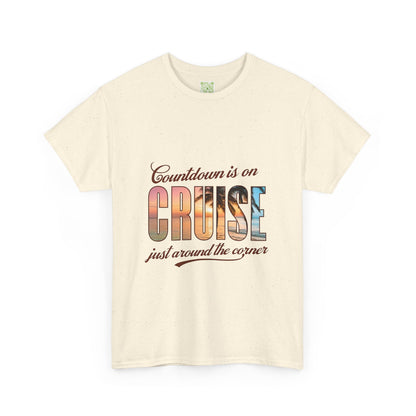 Cruise Countdown Heavy Cotton Tee, Cruise Squad 2025 Shirt, Family Vacation 2025 Tee, Family Cruise Shirt, Custom Travel Shirt