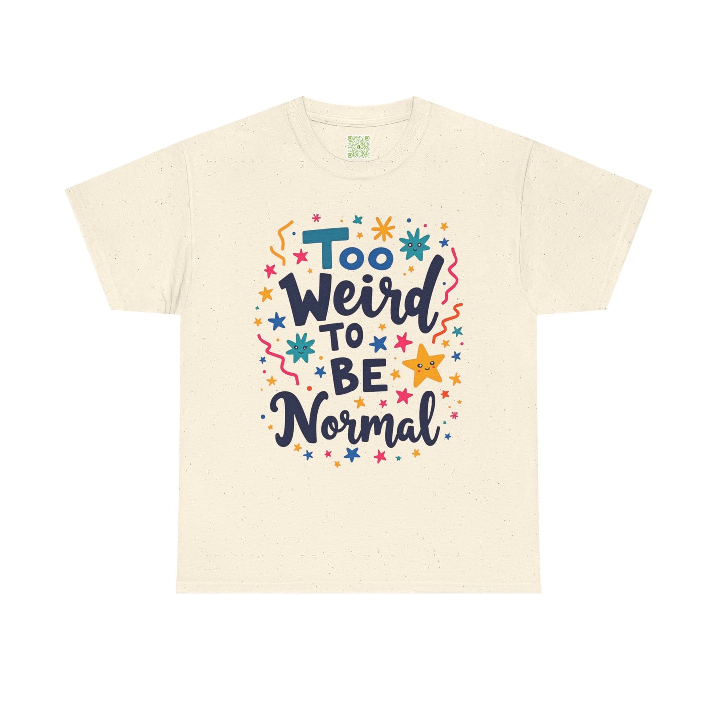 Enneagram 4 Too Weird to be Normal Tee, Unisex Cotton Tshirt, Enneagram Apparel, Statement Graphic Tee, Enneagram Merch
