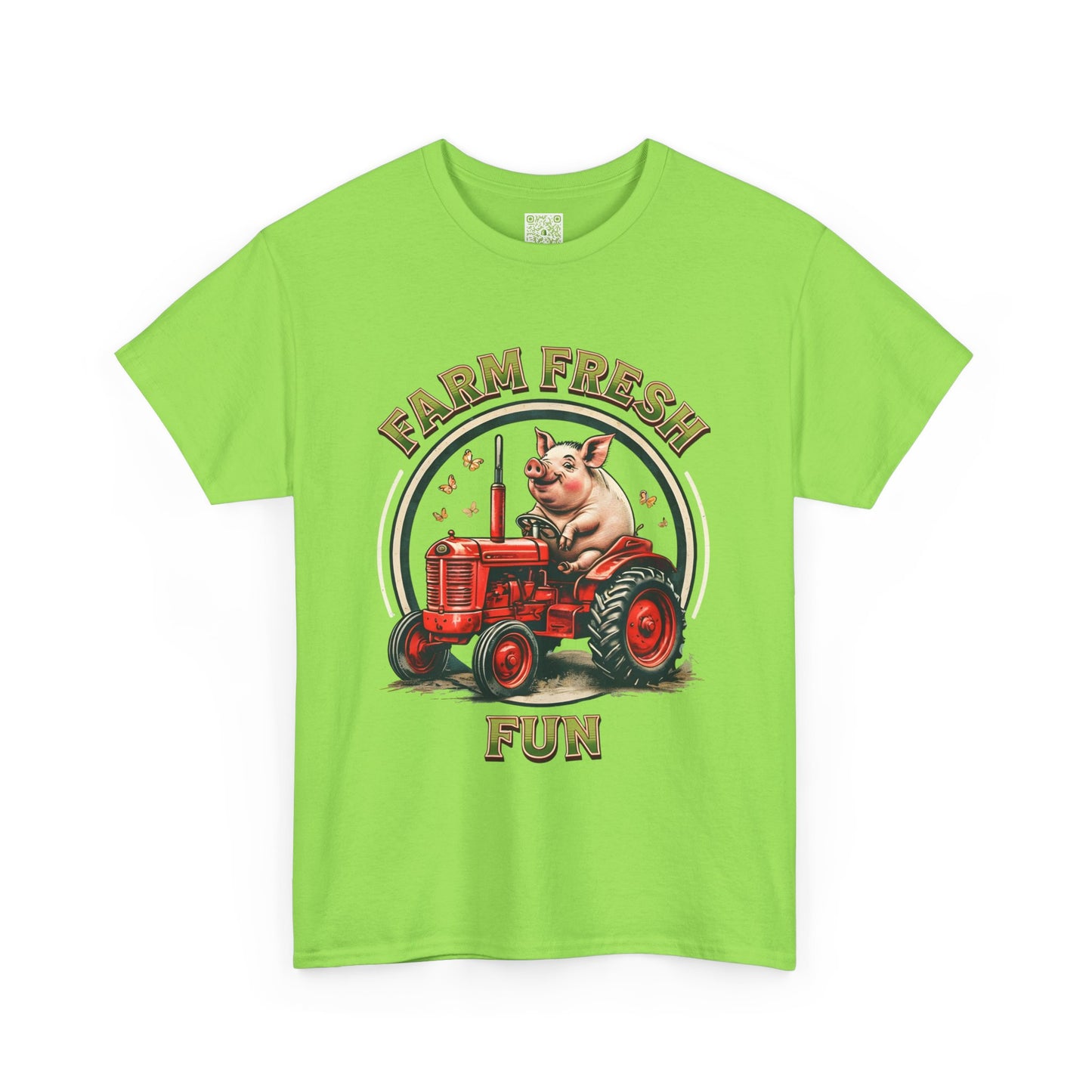 Potbelly Pig Farm Fresh Fun T-Shirt, Vintage Farmhouse Tee, Retro Pig Tractor Shirt, Animal Lover Gift, Country Life Apparel