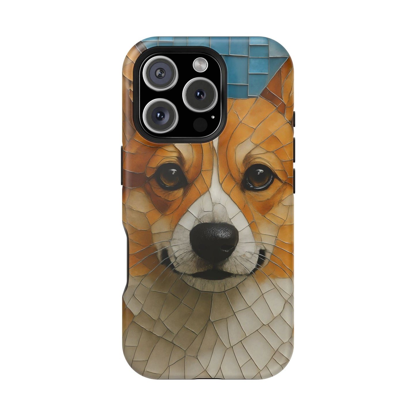 Corgi Mosaic Magnetic Tough Phone Case, Corgi Phone Case, Pembroke Welsh Corgi, Dog iPhone Case, Pet Phone Case