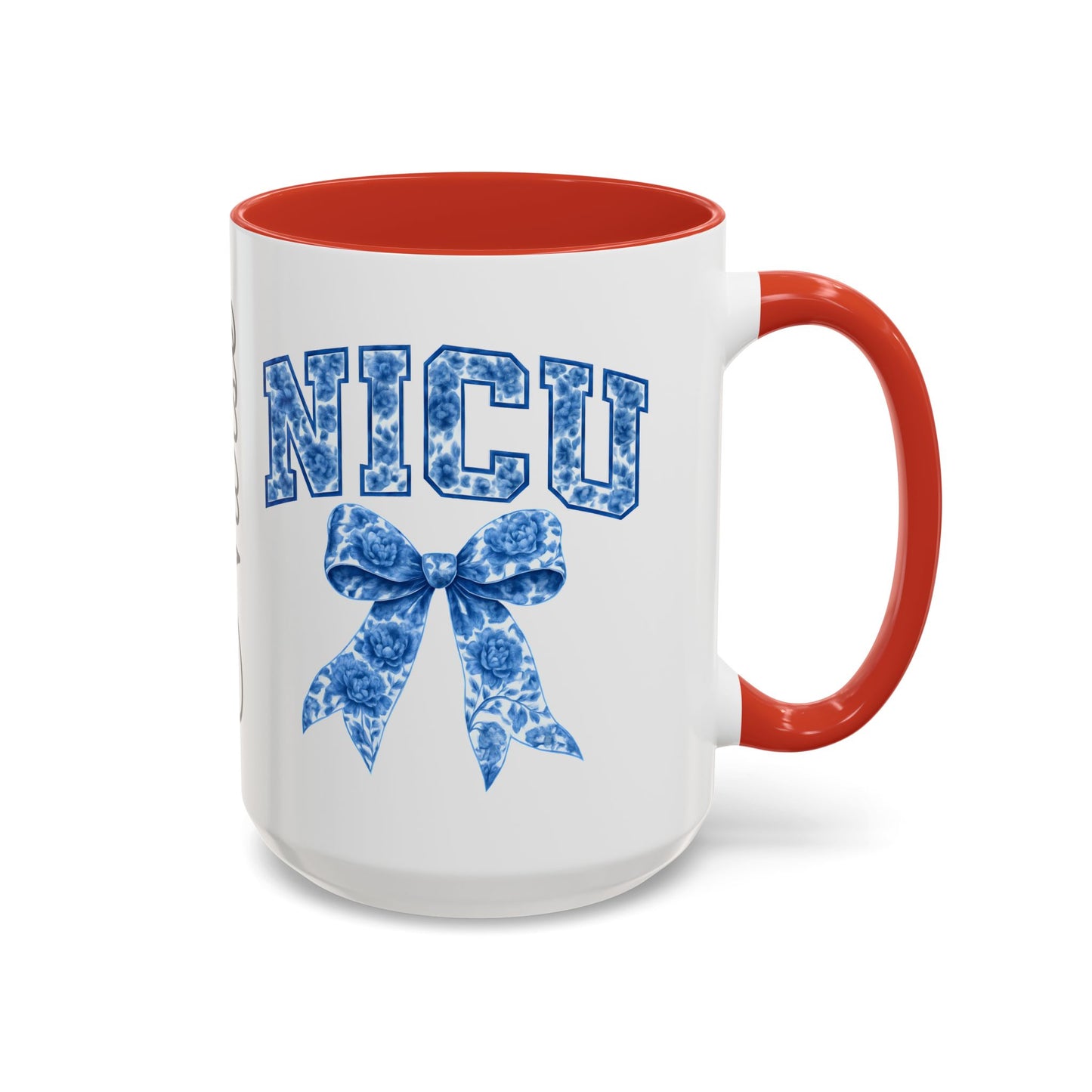NICU Nurse Chinoiserie Accent Coffee Mug, Nurse Retirement Mug, NICU Nurse Mug, New Job Gift, Mug For NICU Nurse