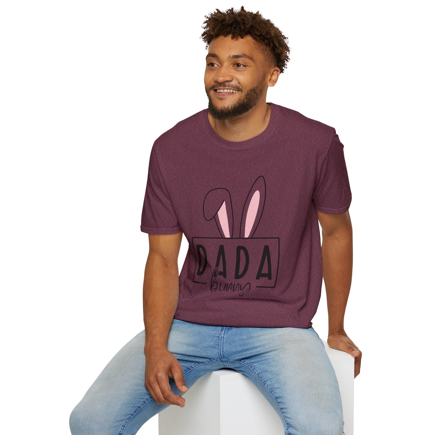 Dada Bunny Ears Unisex Softstyle T-Shirt - Cute Easter Apparel for Aunts