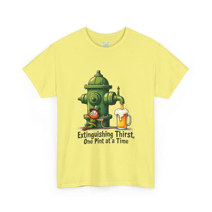 Funny Extinguishing Thirst Unisex Heavy Cotton Tee - Perfect for Pub Lovers, Beer Enthusiasts, Party Goers, Gift, Unisex