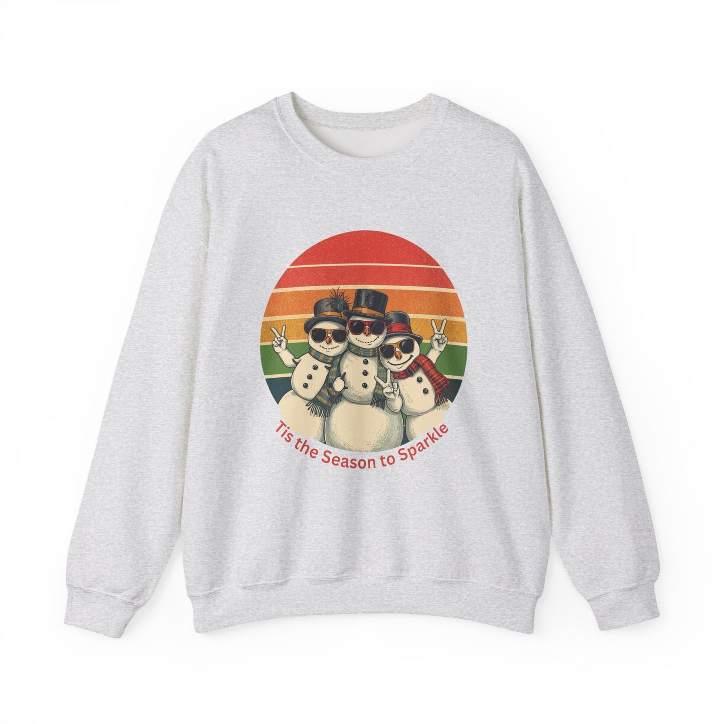 Festive Retro Snowman Sweatshirt, Snowman Apparel, Funny Snowman, Cute Snowman Shirt, Let It Snow, Snowman Lover Gift