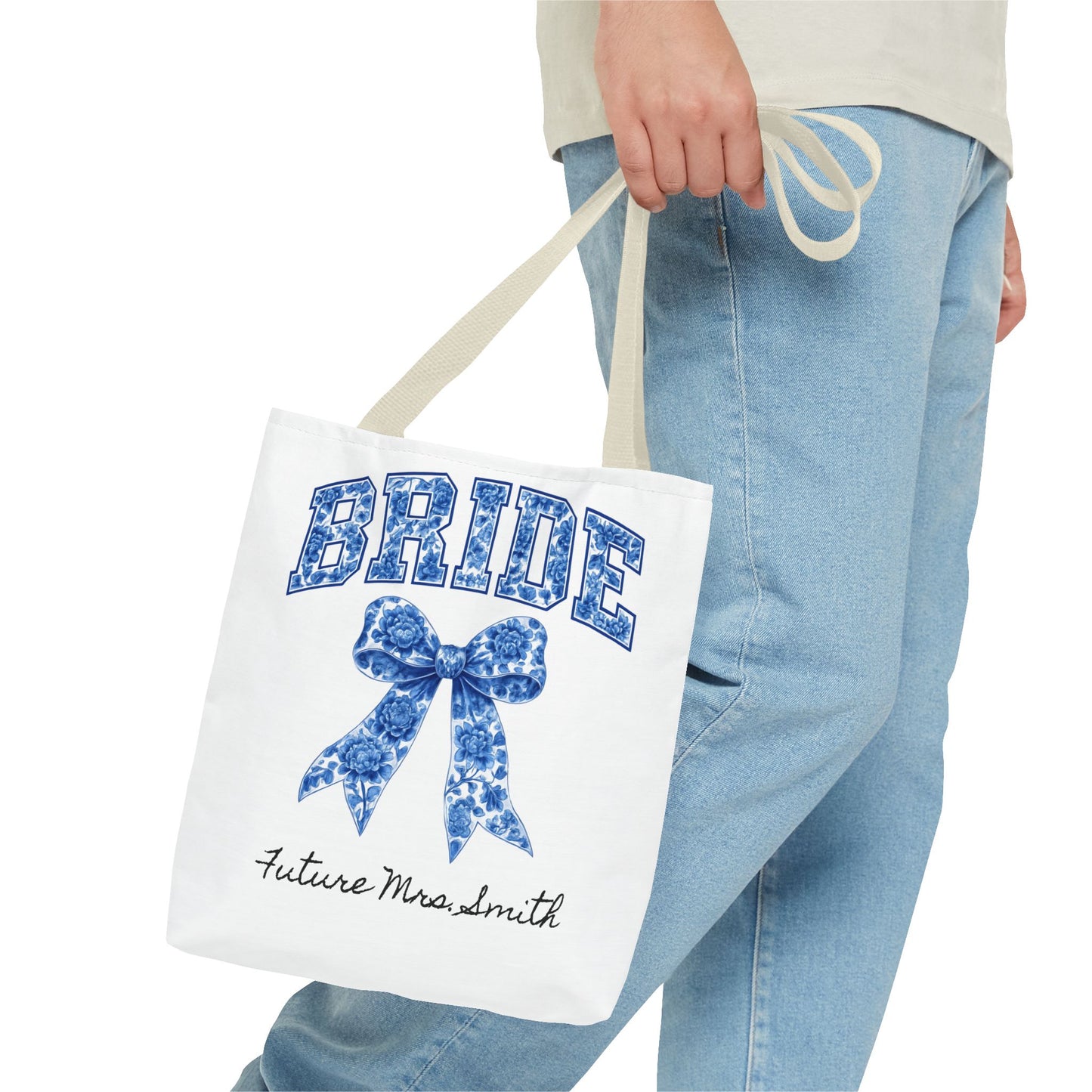 Bridal Tote Bag, Future Mrs. Smith Gift, Wedding Planning, Bride-to-Be Accessory, Personalized Bridal Shower Favor