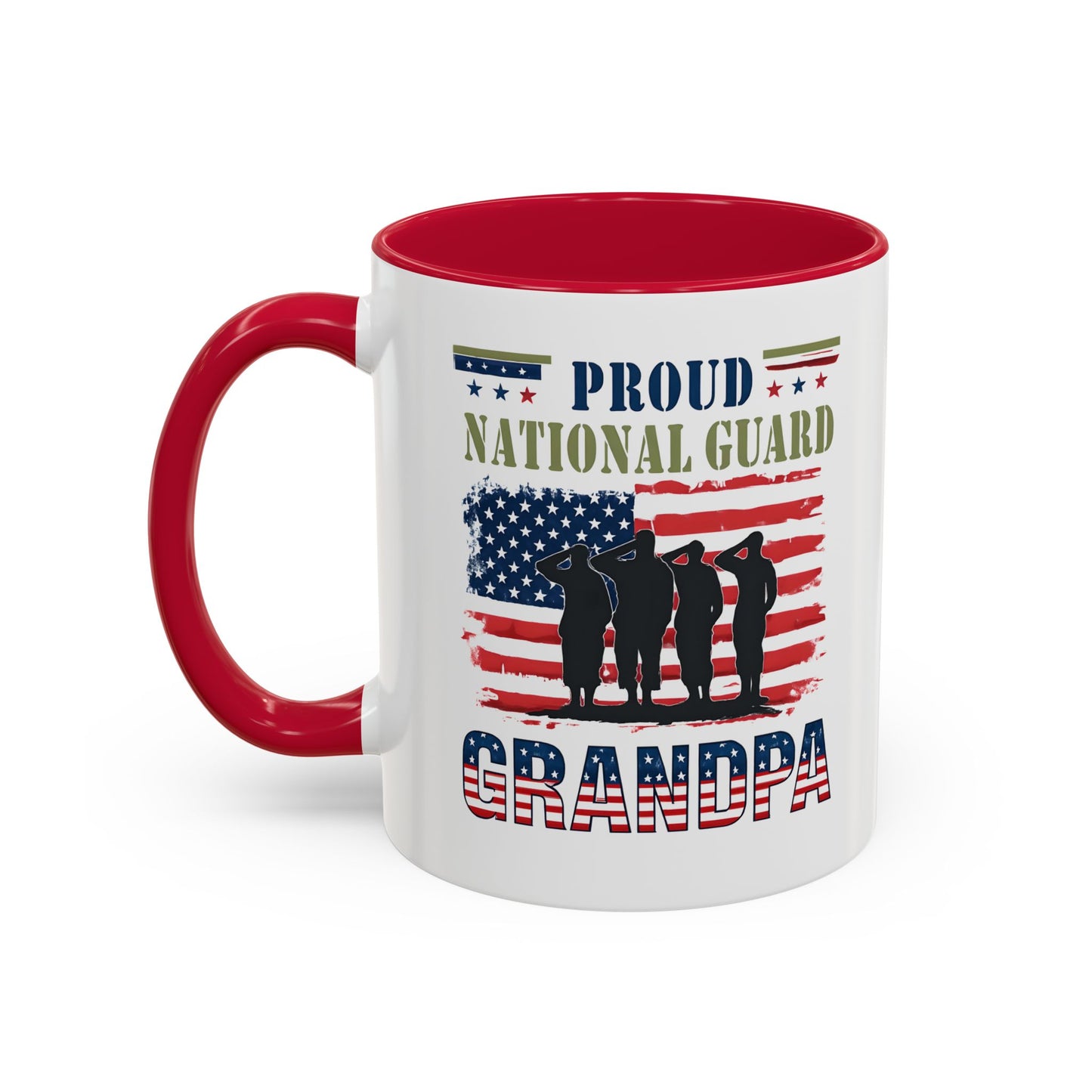 National Guard, Proud Grandpa Coffee Mug, Veteran Appreciation, Gift for Heroes, Military Family Gift