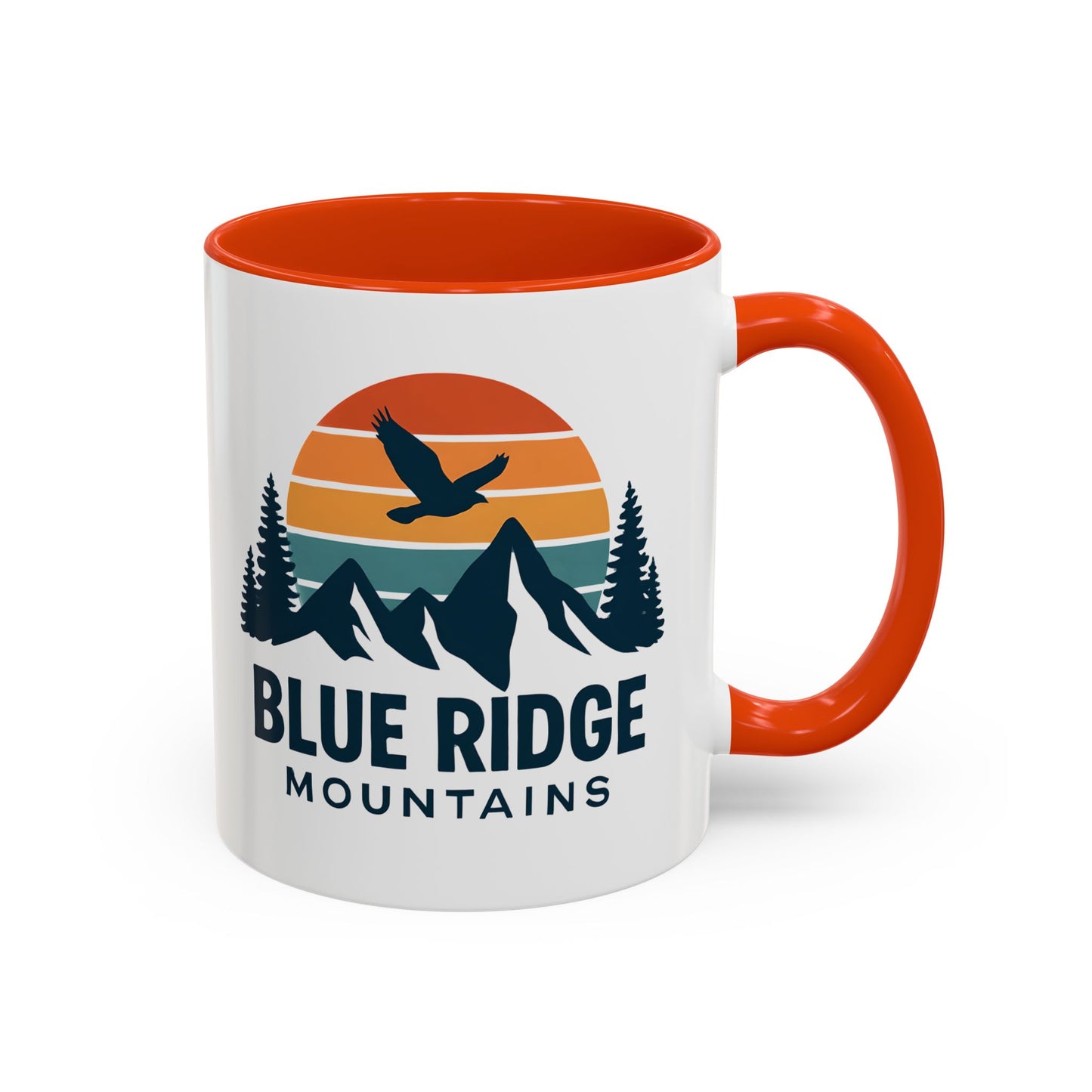 Blue Ridge Mountains, One Happy Camper, Accent Coffee Mug, Blueridge Mug, Blue Ridge Parkway, Camping Coffee Mug, Camping Gift