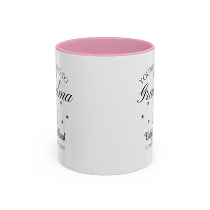You’re Going to Be a Grandma Mug, Pregnancy Announcement Coffee Cup, New Grandma Gift, Baby Reveal Mug for Grandparents, 2025 Baby Announcement