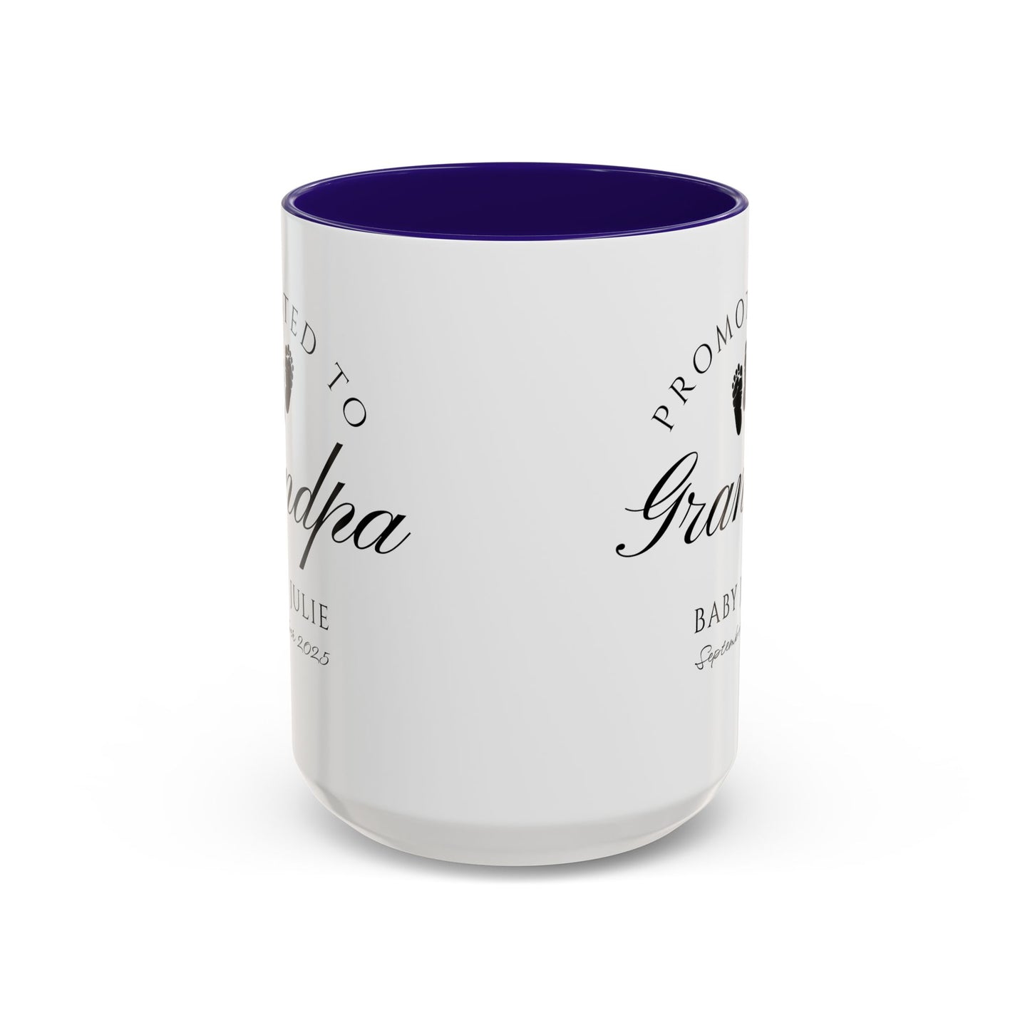 Promoted to Grandpa Mug, Personalized New Grandpa Gift 2025, Custom Baby Announcement Coffee Cup, Pregnancy Reveal for Grandfather, First Grandchild Gift