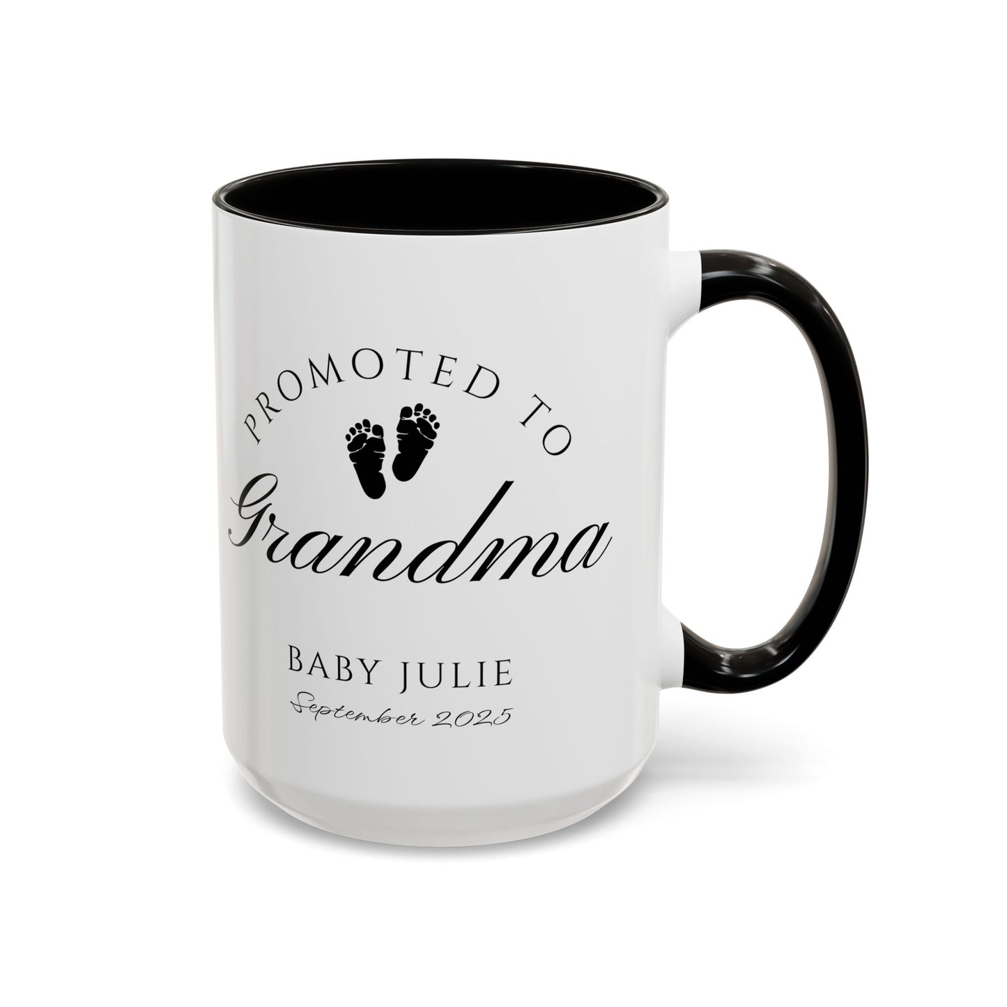 Promoted to Grandma Mug, Pregnancy Announcement Coffee Cup, Baby Reveal Gift, New Grandparent Mug, Grandma to Be Gift, Custom Baby Announcement