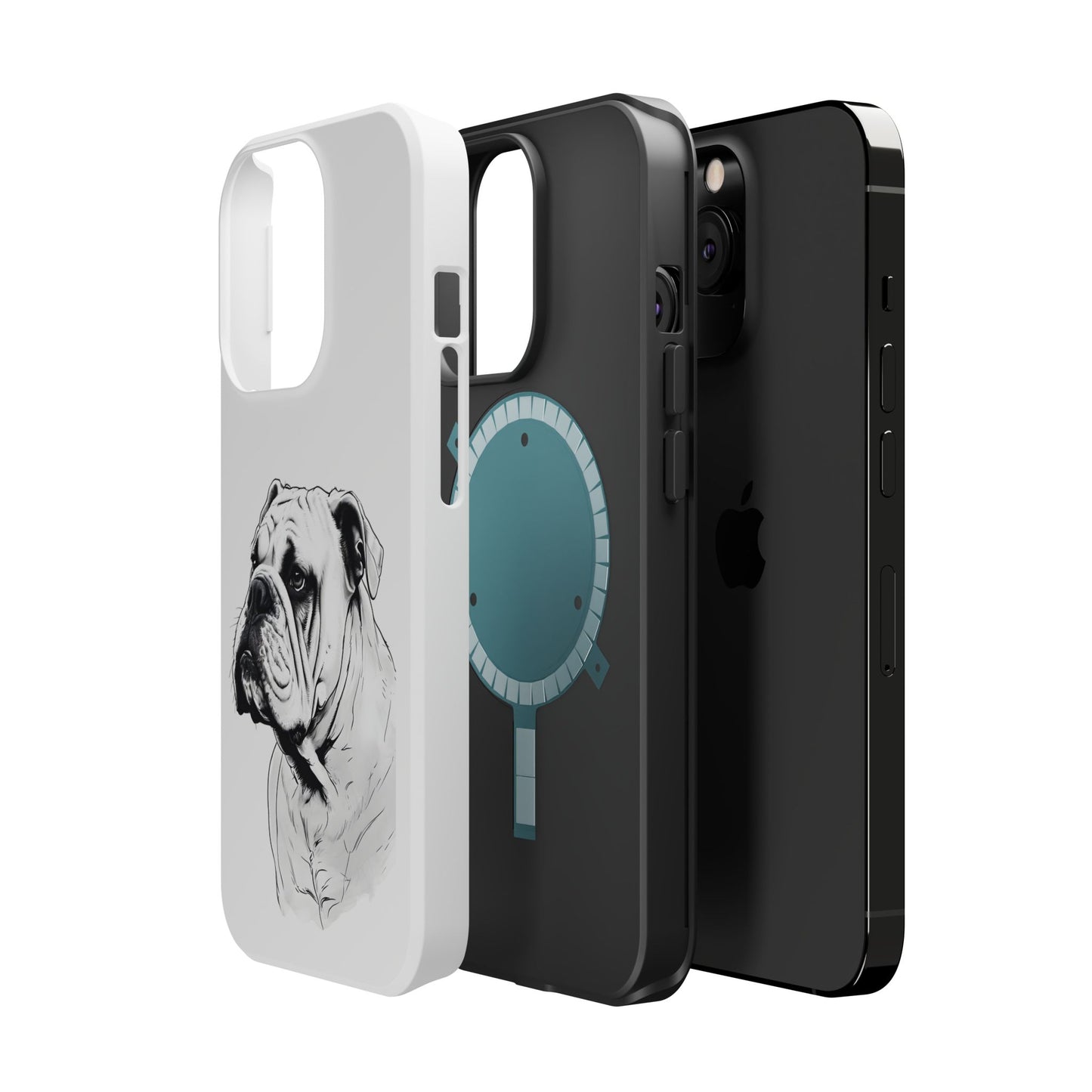 Bulldog Magnetic Tough Cases - Durable Phone Protection, Pet Lovers Gift, Animal Accessories, Unique Design, Personalized Tech