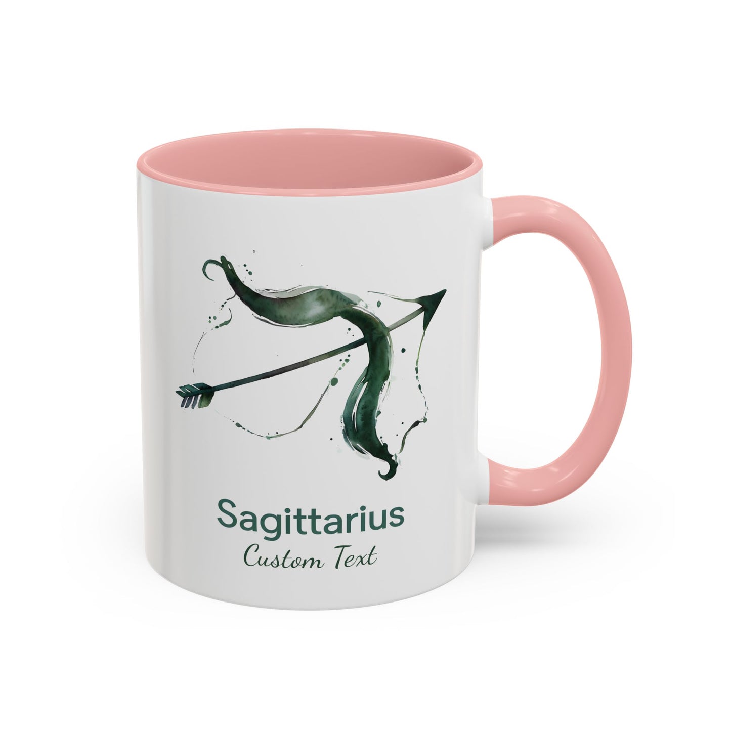 Personalized Sagittarius Accent Coffee Mug, Zodiac Mug, Astrology Mug, Custom Zodiac Gift, Birth Month, Sagittarius Zodiac Sign