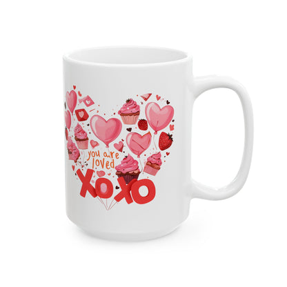 Heartwarming Love Mug - Perfect Valentine's Day Gift - - Heart Design - Romantic Gift