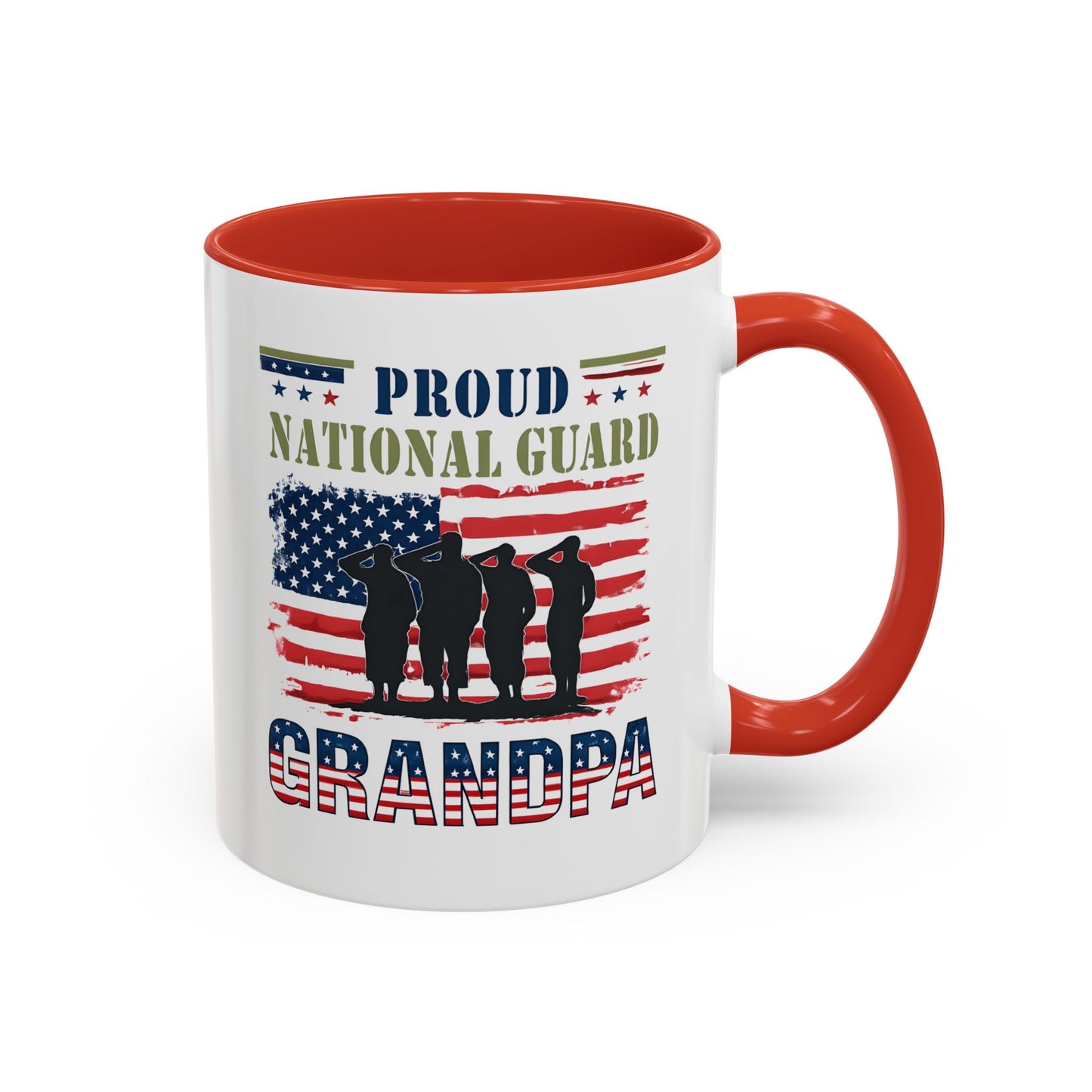 Proud National Guard Grandpa Coffee Mug, Army National Guard, Veteran Appreciation, Gift for Heroes, Military Family Gift