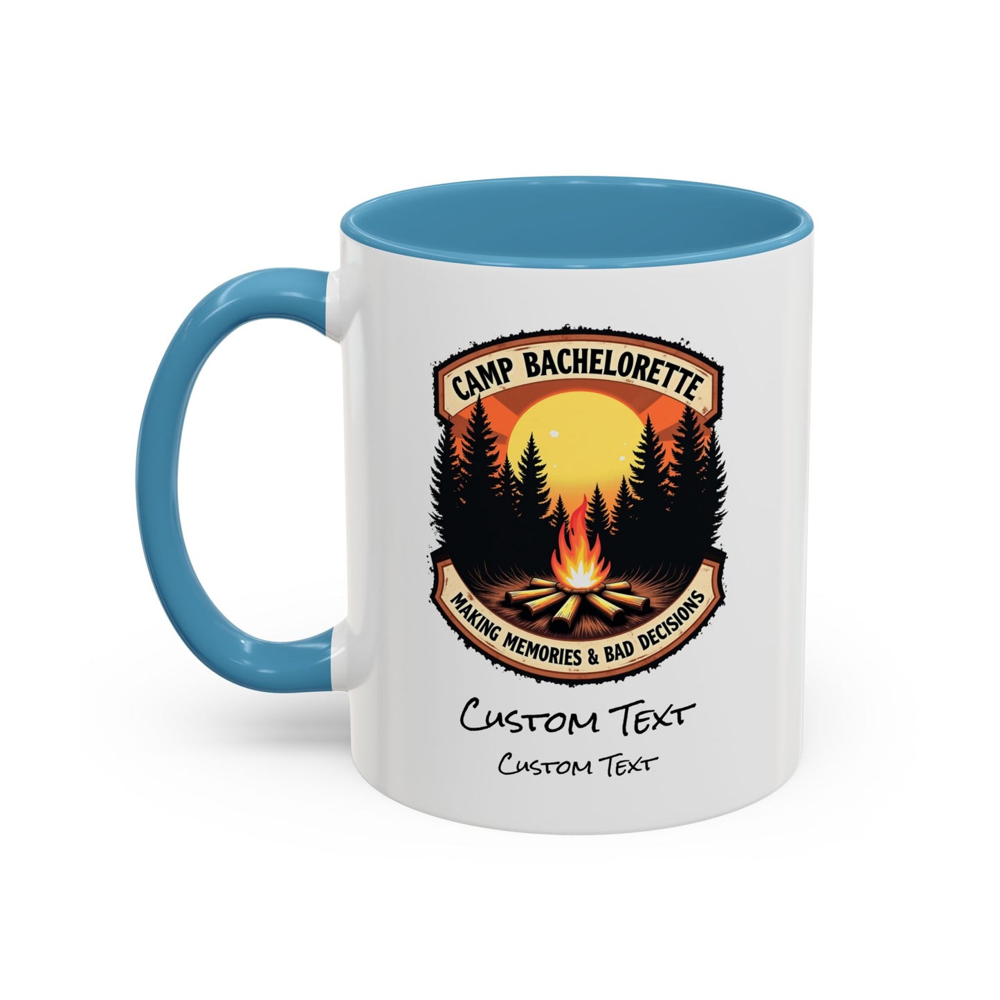 Personalized Camp Bachelorette Coffee Mug, Camp Bride Mug, Camp Bach Mug, Bride Tribe, Hen Party Favors, Custom Text