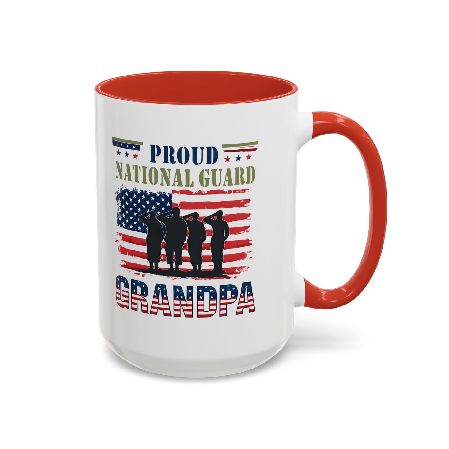 Proud National Guard Grandpa Coffee Mug, Army National Guard, Veteran Appreciation, Gift for Heroes, Military Family Gift