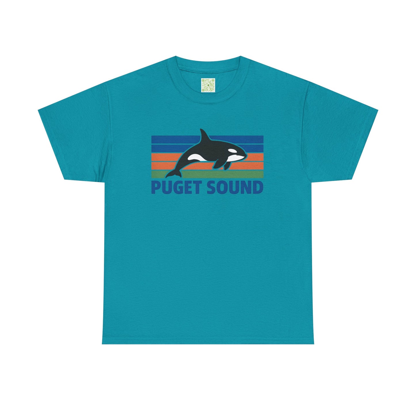 Puget Sound Orca Graphic Tee, Orca Whale Shirt, Unisex Whale Tshirt, Respect The Locals, Whale Watching Shirt