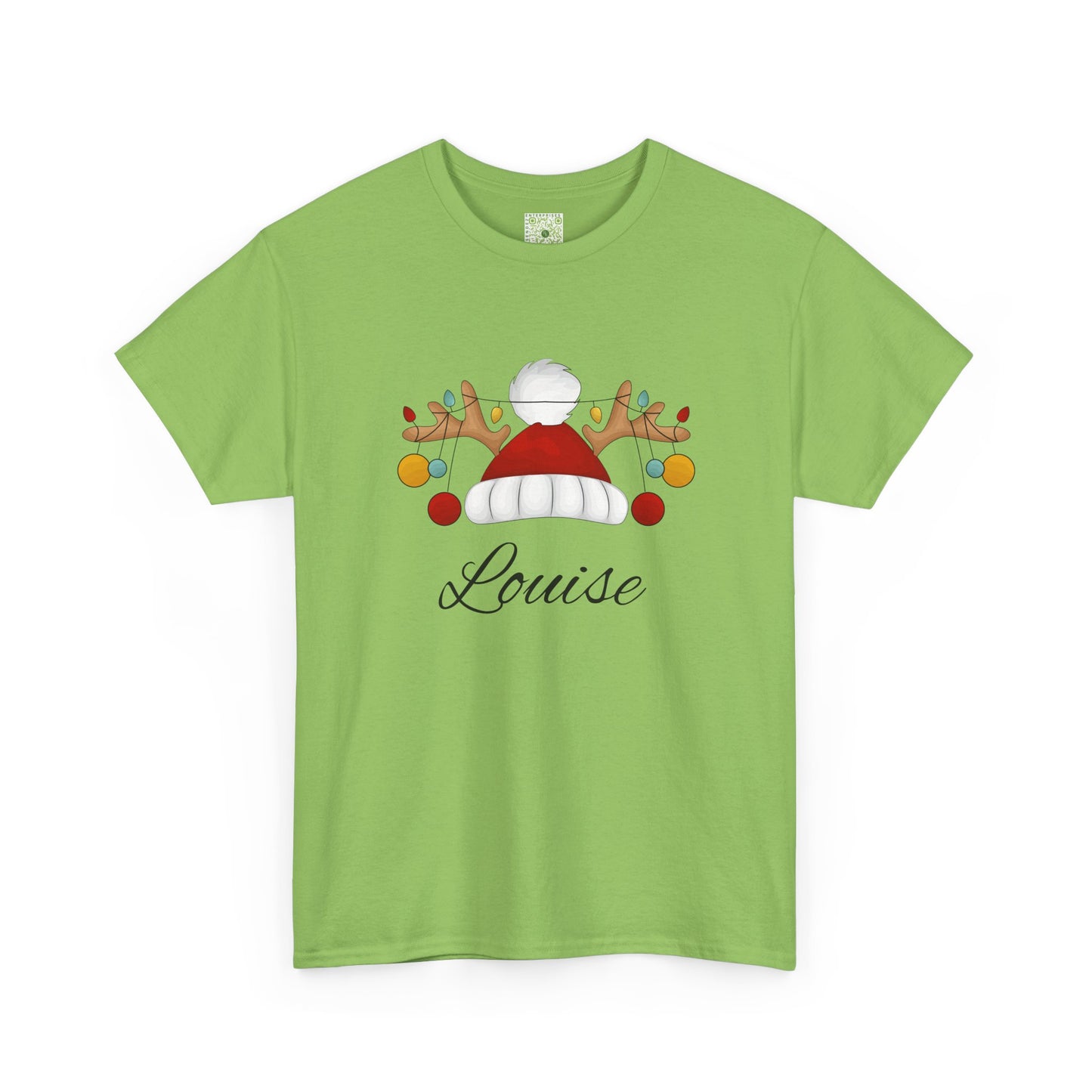Santa Hat, Personalized Shirt, Reindeer Lights Christmas Shirt, Funny Holiday Tee, Matching Family Christmas Outfit, 2025 Gift