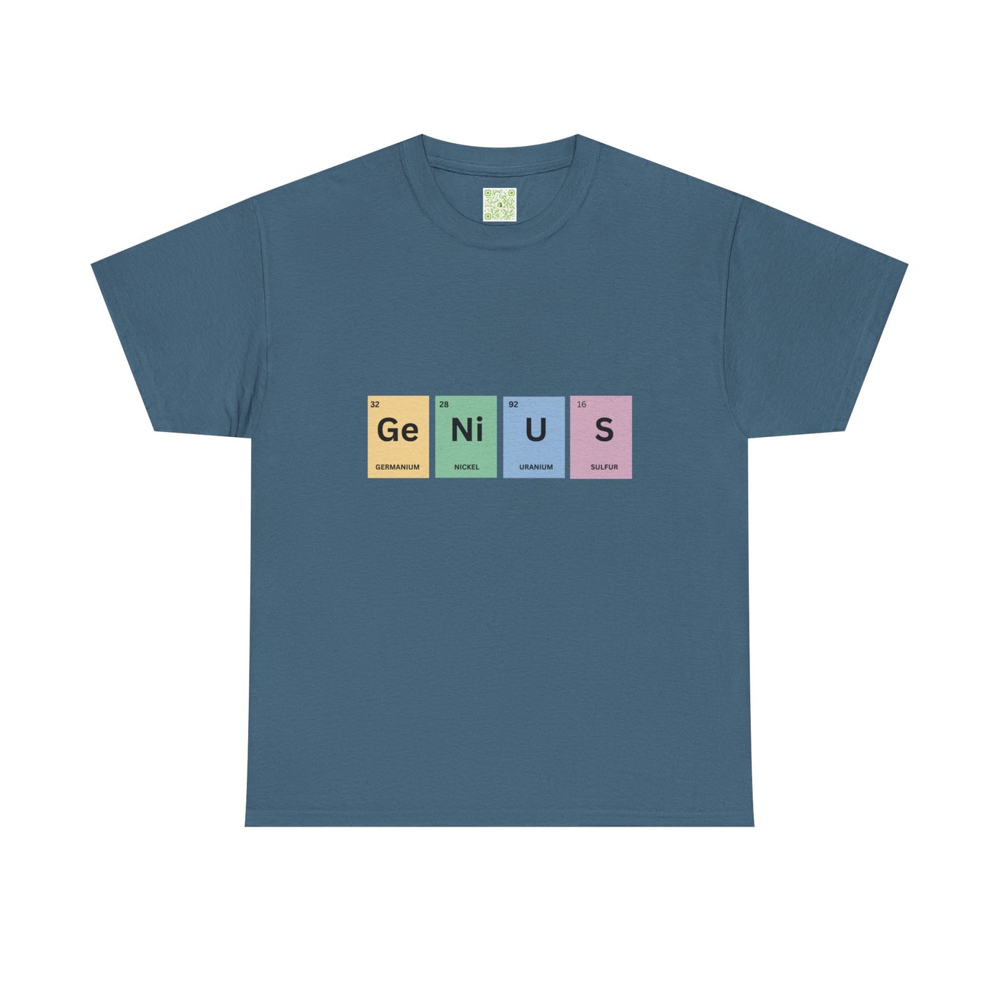 Genius Periodic Table Tee, Chemistry T-shirt, Periodic Table Shirt, Science Lover, Nerdy T-shirt, Funny Science Shirt