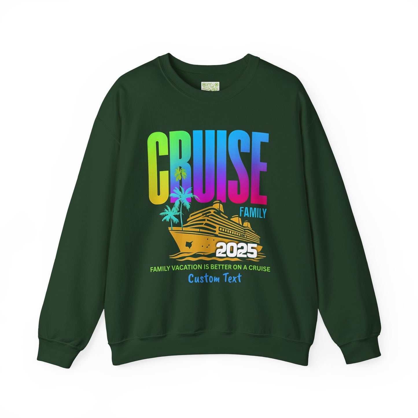 Family Cruise 2025 Sweatshirt, Vibrant Vacation Crewneck, Cruise Shirts, Matching Shirts, Custom Family Shirt