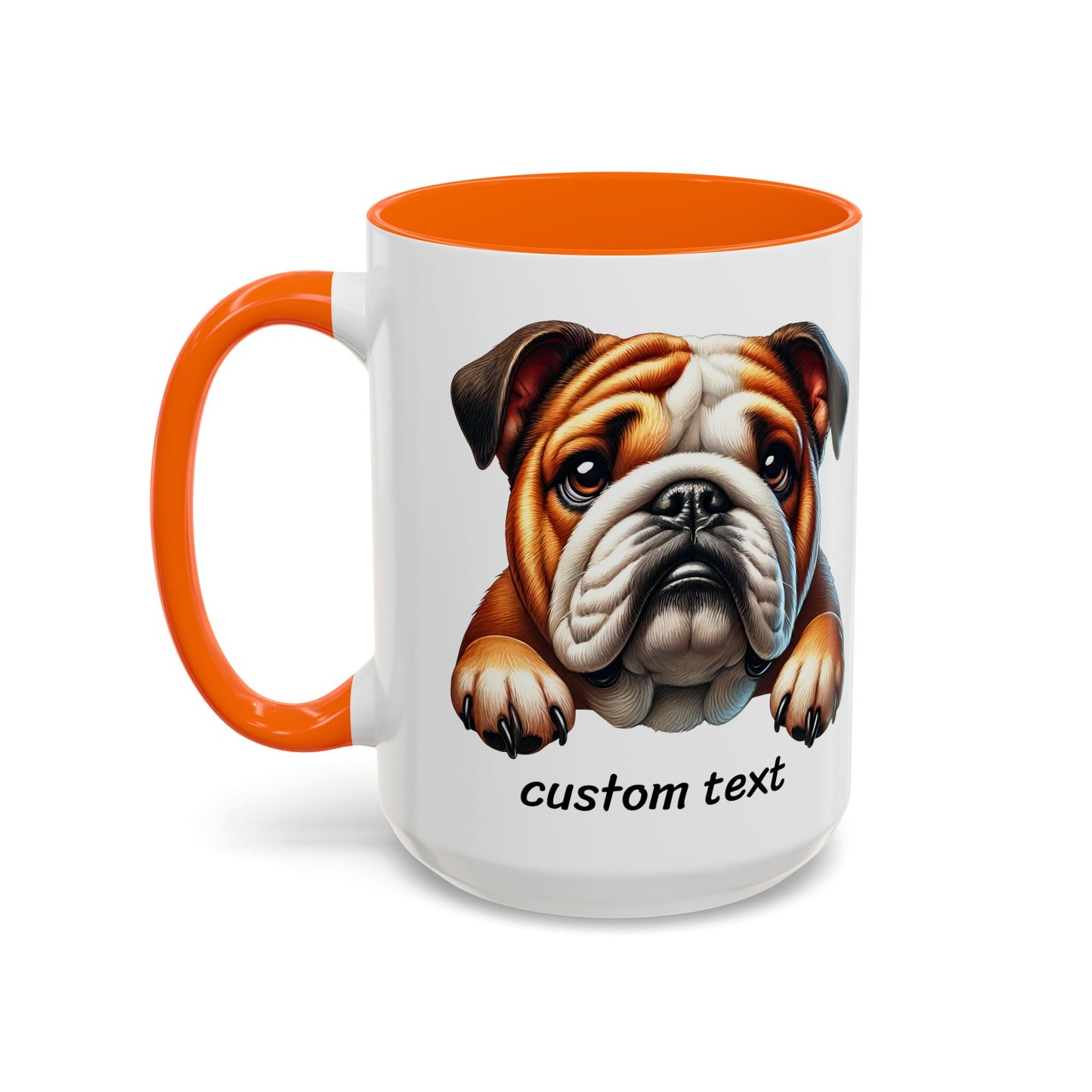 Funny Dog Lover English Bulldog Accent Mug - "Dog is Friendly, I am Not"