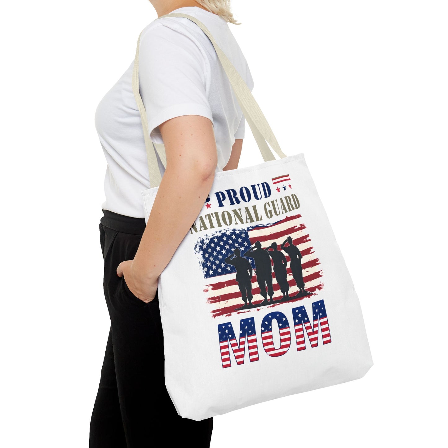 Proud National Guard Mom Tote Bag, Proud Army Mom, Marine Mom, Army Wife, Military Mom, Military Tote Bag, USA