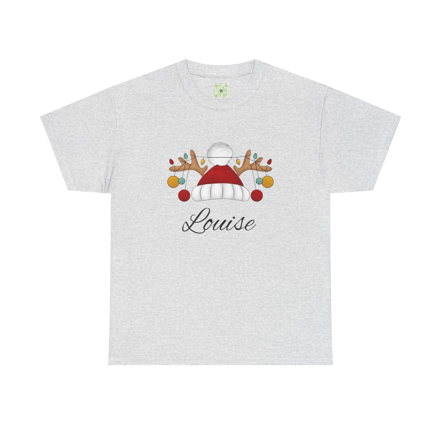 Santa Hat, Personalized Shirt, Reindeer Lights Christmas Shirt, Funny Holiday Tee, Matching Family Christmas Outfit, 2025 Gift