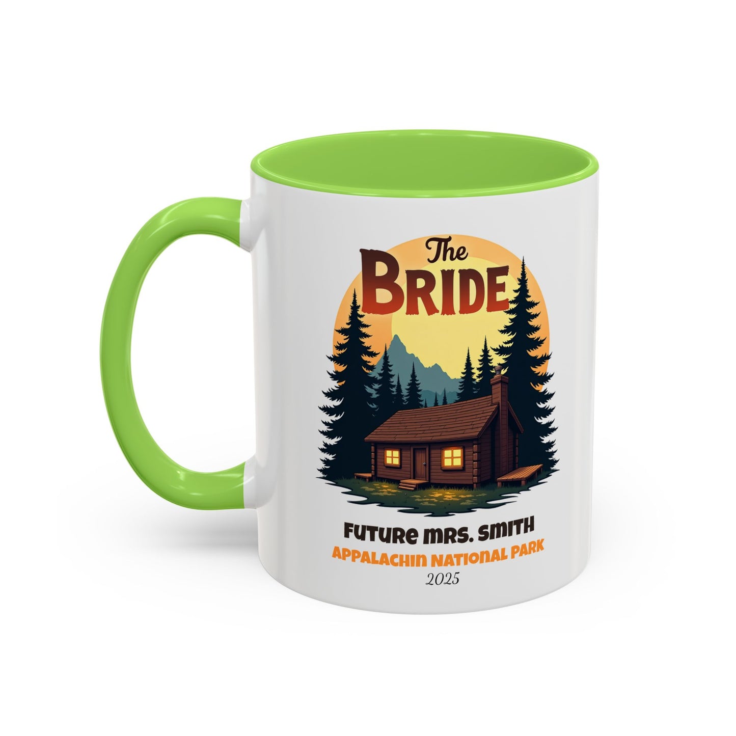Camp Bride Accent Coffee Mug, Hen Party Favors, Bachelorette Cup, Girls Trip Gifts, Camp Bach, Bride Tribe