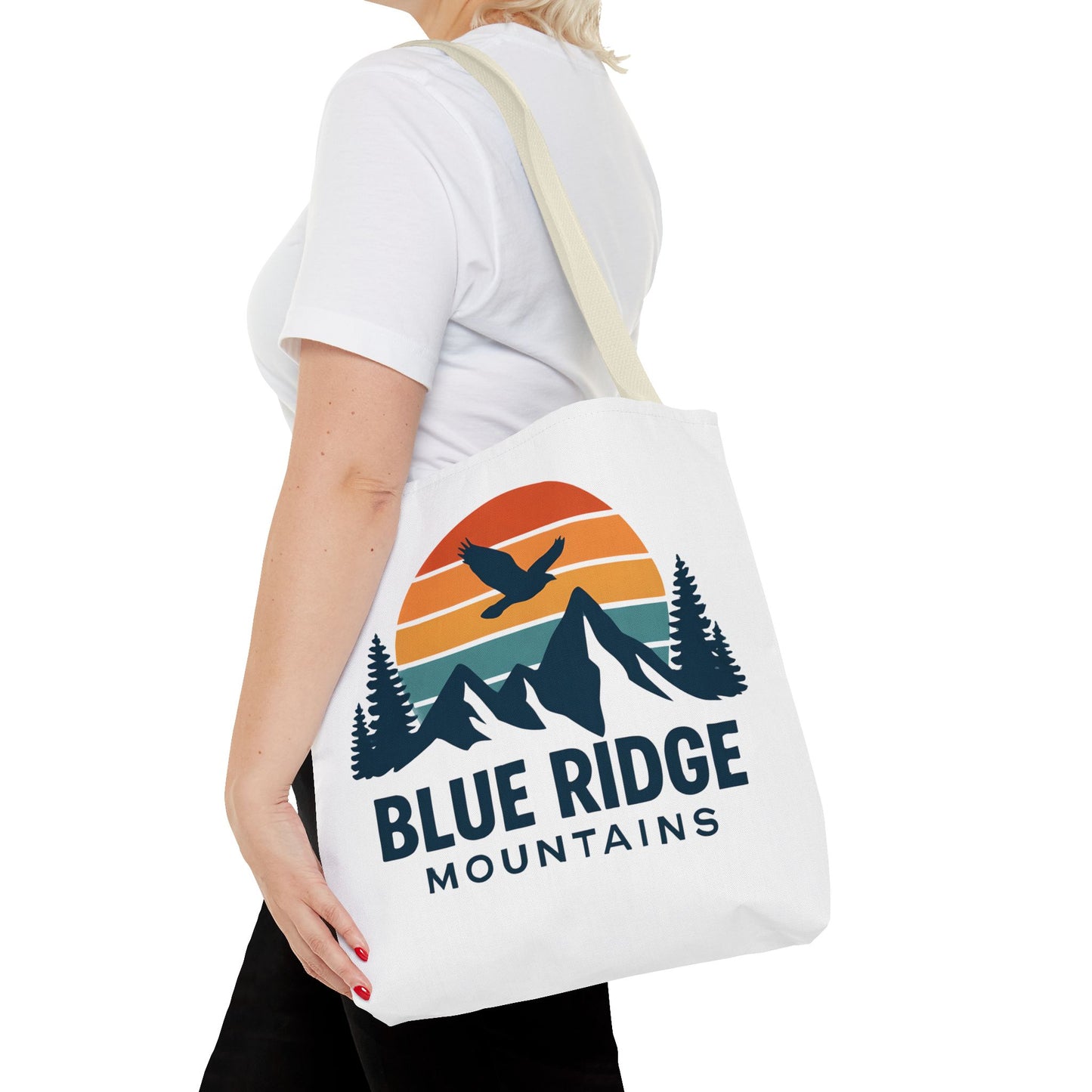 Blue Ridge Mountains Tote, Blue Ridge Parkway Bag, Appalachian Trail Tote, Smokey Mountains Gift, North Carolina Gift