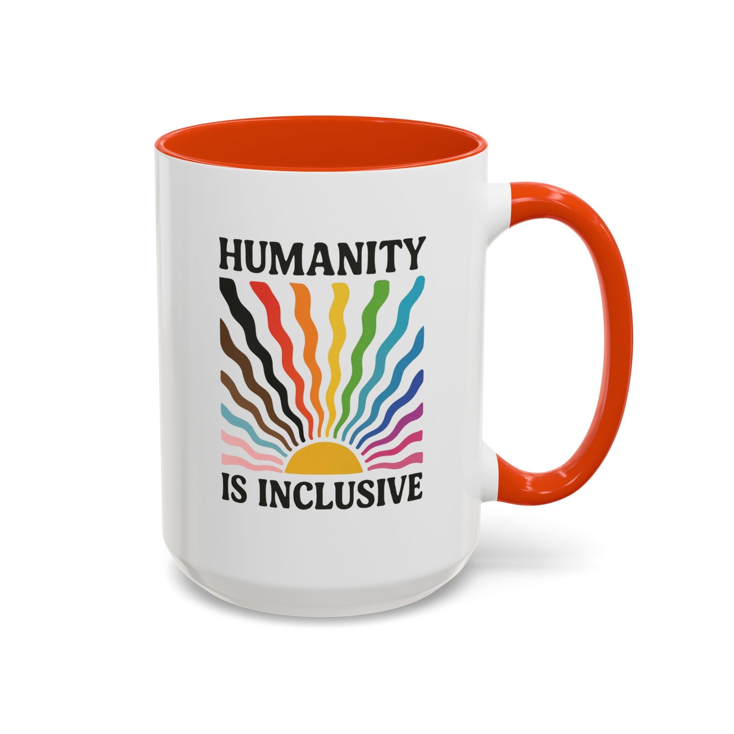 Pride Month Inclusive Humanity Coffee Mug, Pridemonth Merch, Bisexual Mug, Queer Mug, LGBT Mug, Lesbian Pride Mug