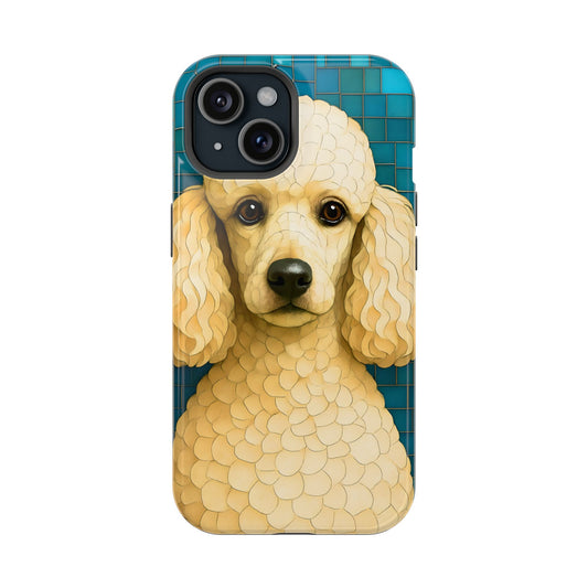 Poodle Mosaic Phone Case, White Poodle Case, Black Poodle Phone Cover, Dog iPhone Case, Dog Lover Gift