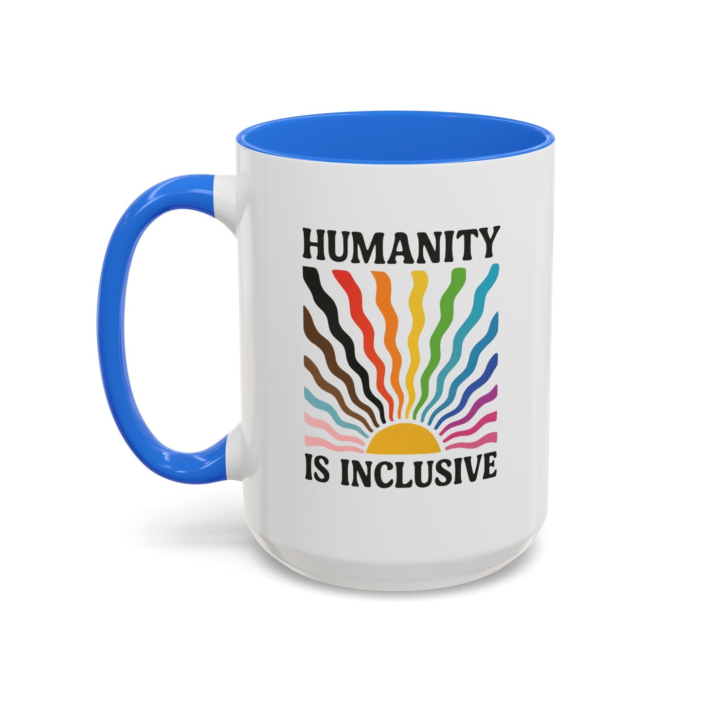 Pride Month Inclusive Humanity Coffee Mug, Pridemonth Merch, Bisexual Mug, Queer Mug, LGBT Mug, Lesbian Pride Mug