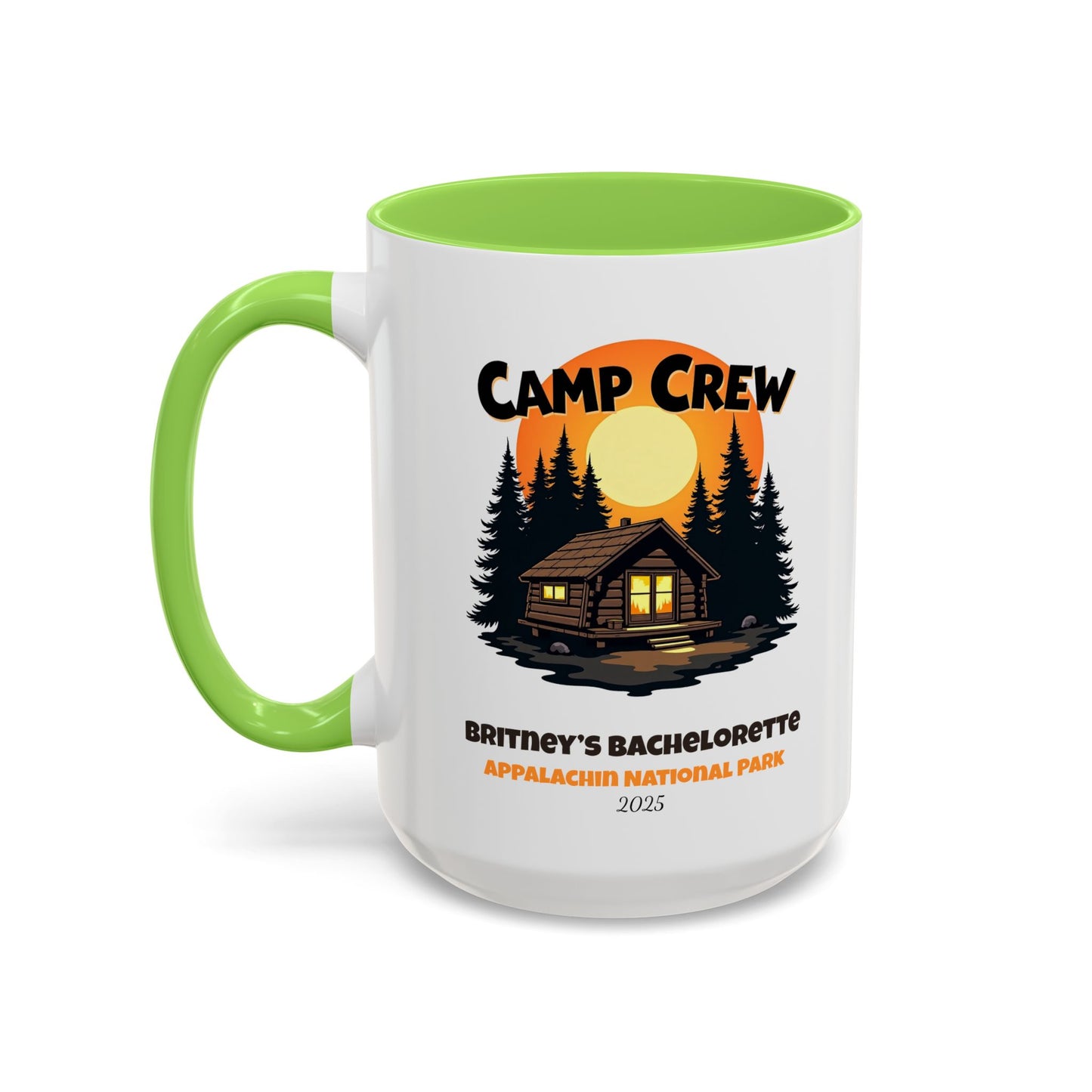 Camp Crew Accent Coffee Mug, Hen Party Favors, Camp Bachelorette, Bachelorette Cup, Girls Trip Gifts, Bride Tribe