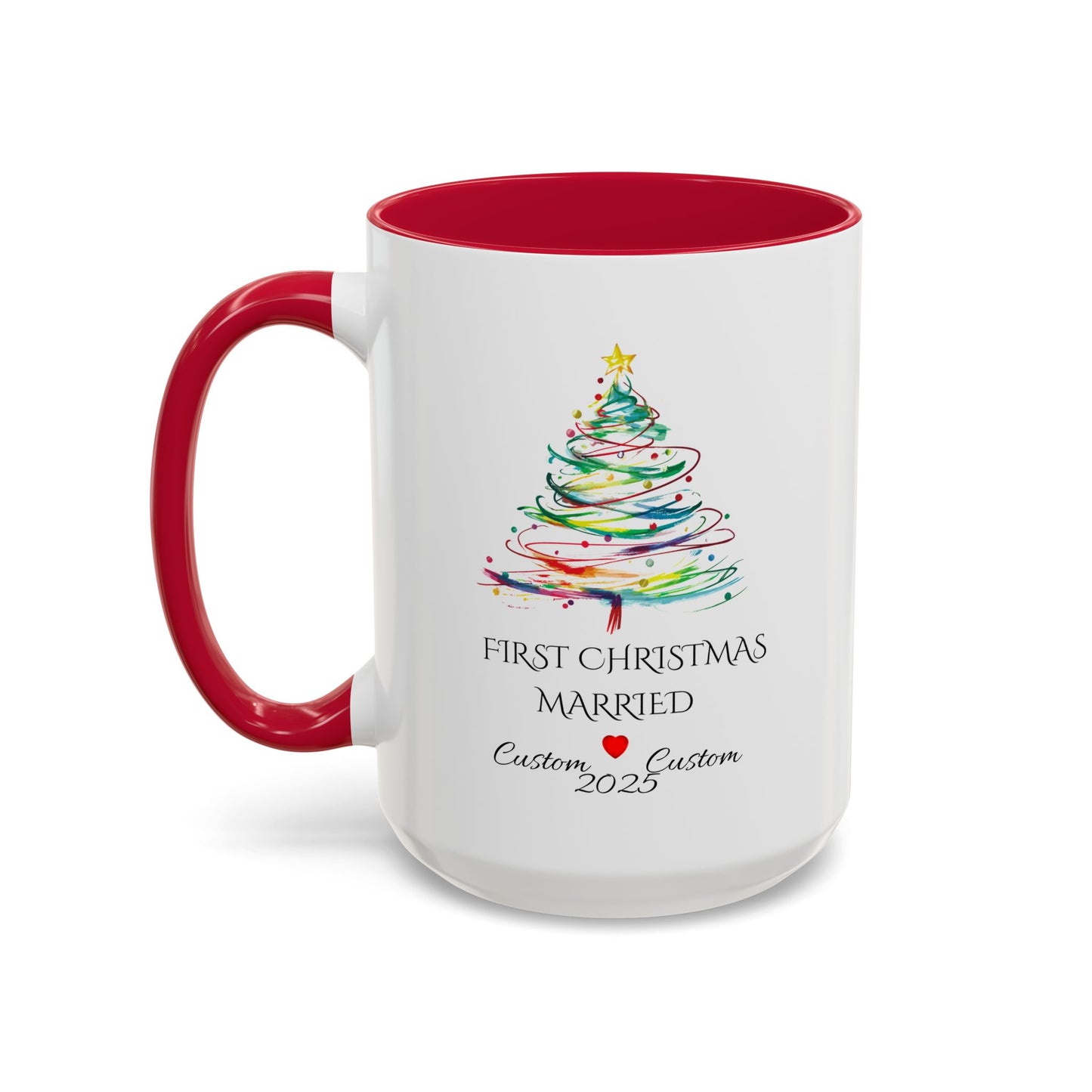First Year Married Mug, Mr and Mrs Mug, Couple Mug, First Christmas Married, Just Married Gift, Newlywed Gift Ideas