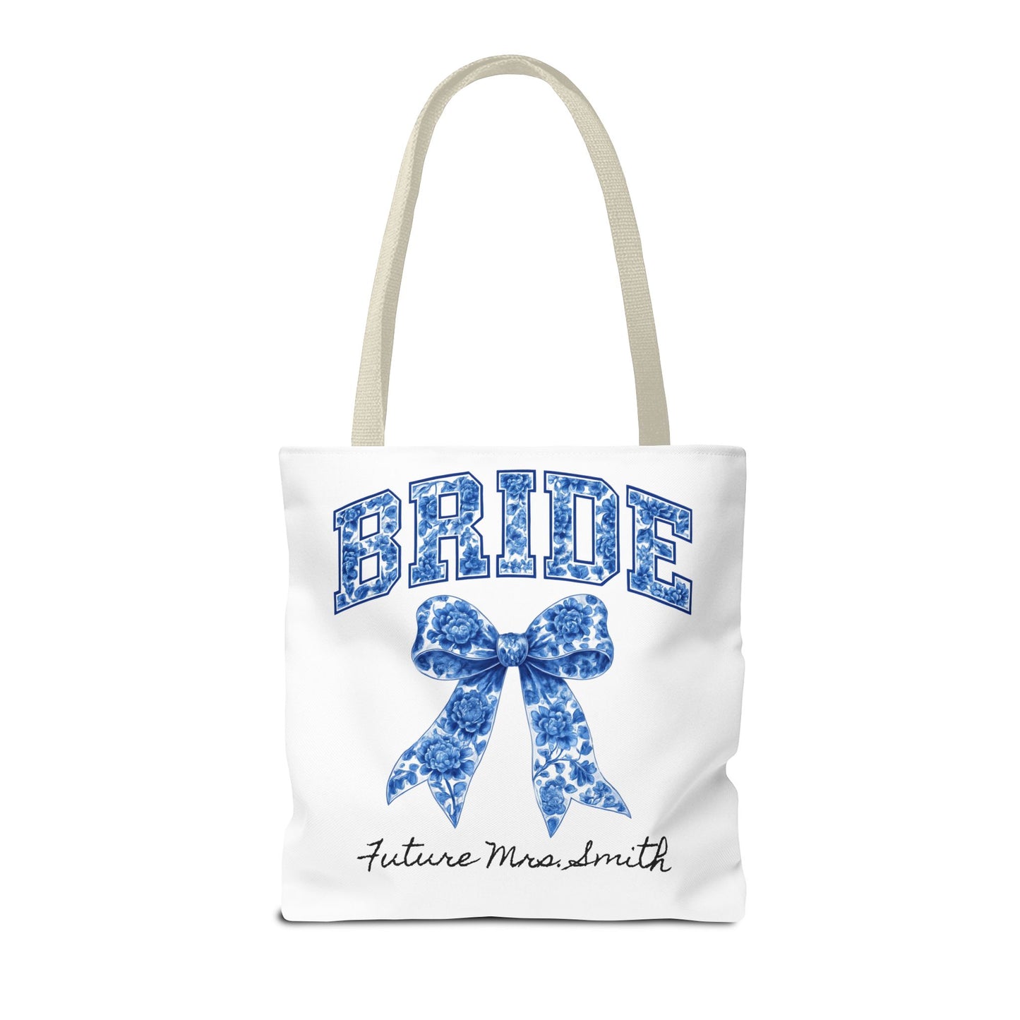 Bridal Tote Bag, Future Mrs. Smith Gift, Wedding Planning, Bride-to-Be Accessory, Personalized Bridal Shower Favor