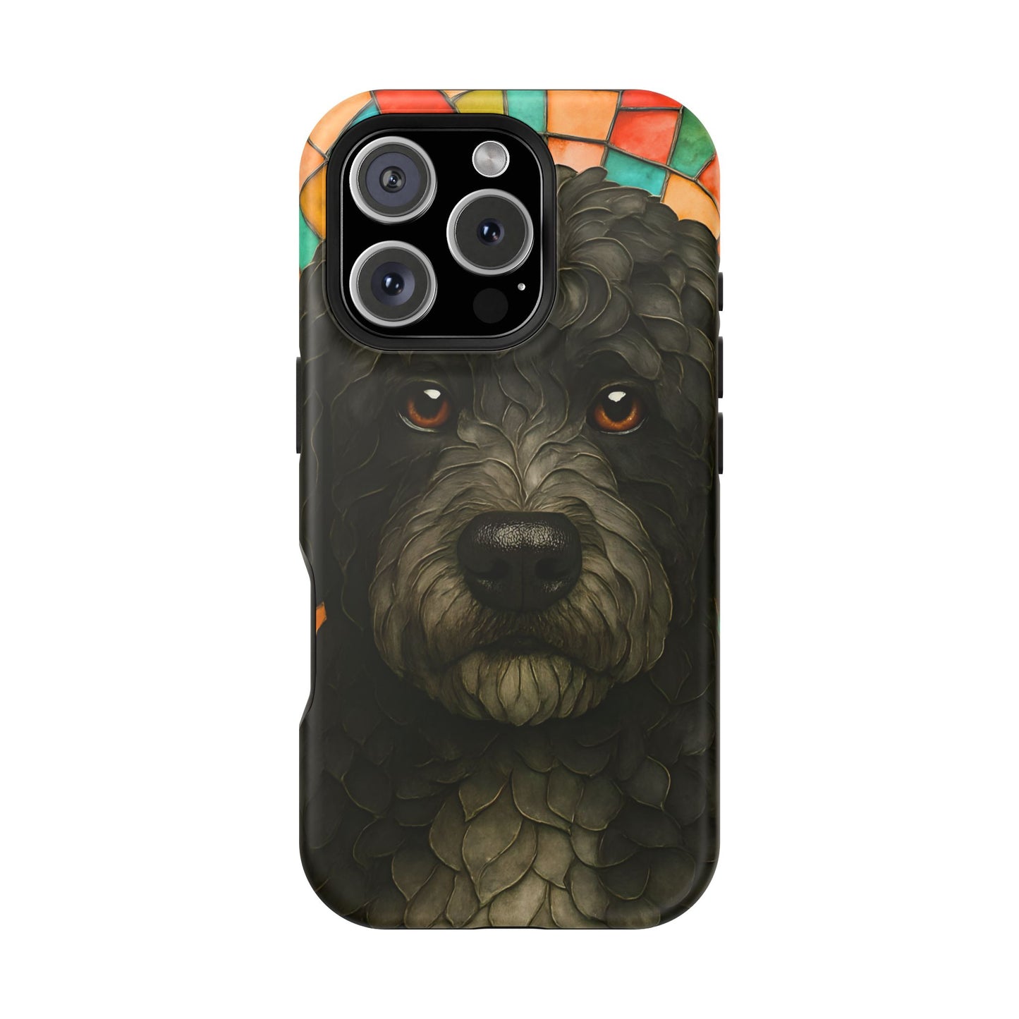 Portuguese Water Dog Mosaic Phone Case, Dog iPhone Case, Portie Dog Phone Case, Dog Lover Gift, Dog Phone Accessory