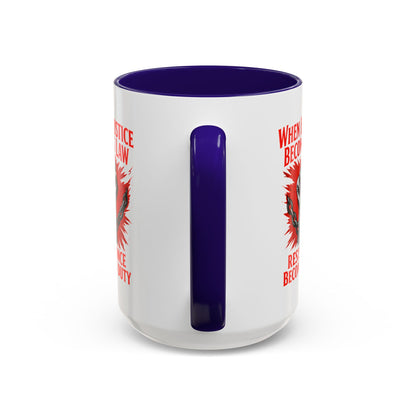 anti trump mug, chinga la mirgra, When Injustice Becomes Law, Resistance Mug, Social Justice Mug, Equality Coffee Cup, Resist Mug Gift