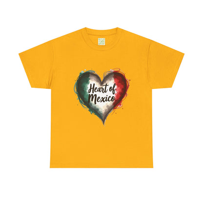 Viva la Vida Heart of Mexico Tee, Unisex Cotton Tee, Celebrate Mexican Heritage, Cinco de Mayo, Gift for Culture Lovers, Mexican Pride Tee