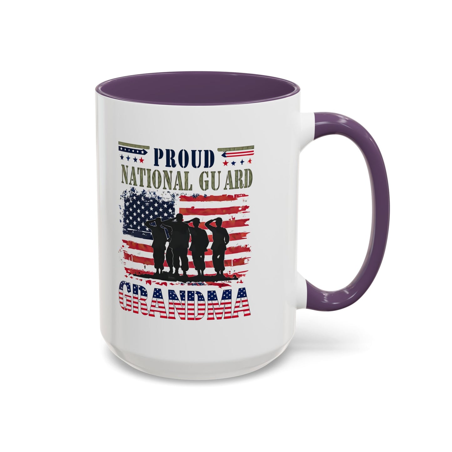 Patriotic National Guard Grandma Mug, Army National Guard, Gift for Heroes, Veteran Appreciation, Military Family Gift