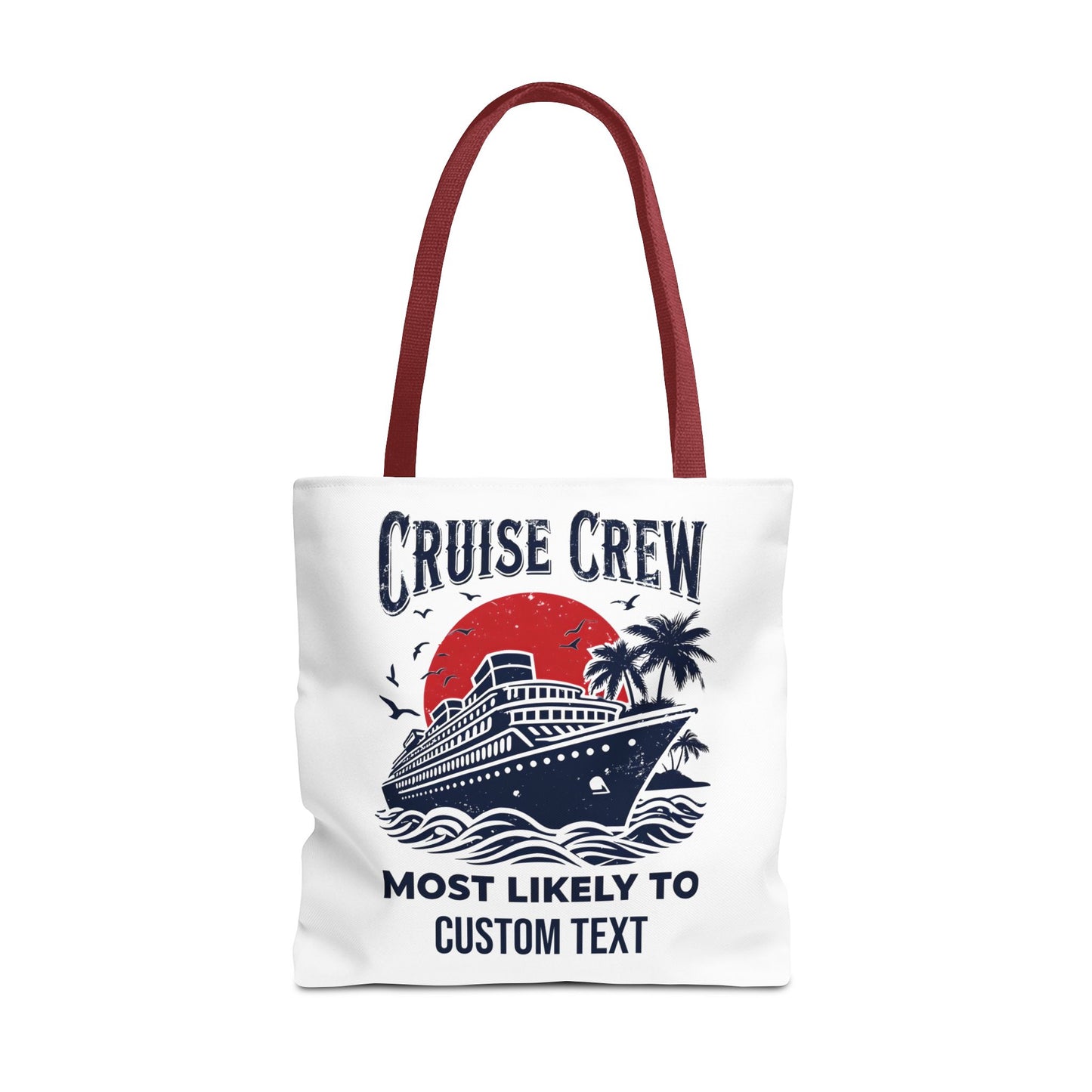 Cruise Crew Tote Bag, Most Likely To Design, Personalized Cruise Gift, Vacation Tote Bag, Family Cruise 2025, Friends Vacation