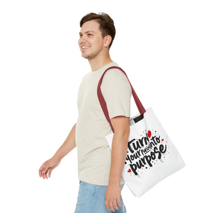 Enneagram 4 Inspirational Tote Bag, Turn Your Pain Into Purpose, Enneagram Type 4, Self Growth, Personality Types