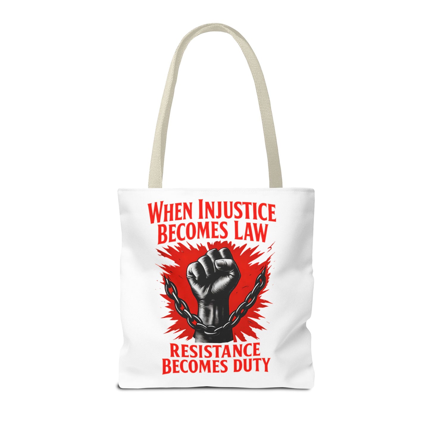 Resistance Duty Tote Bag, Political Protest Tote, Graphic Tote Bag, Subtle Anti Trump, Trendy Tote Bag, Injustice Law
