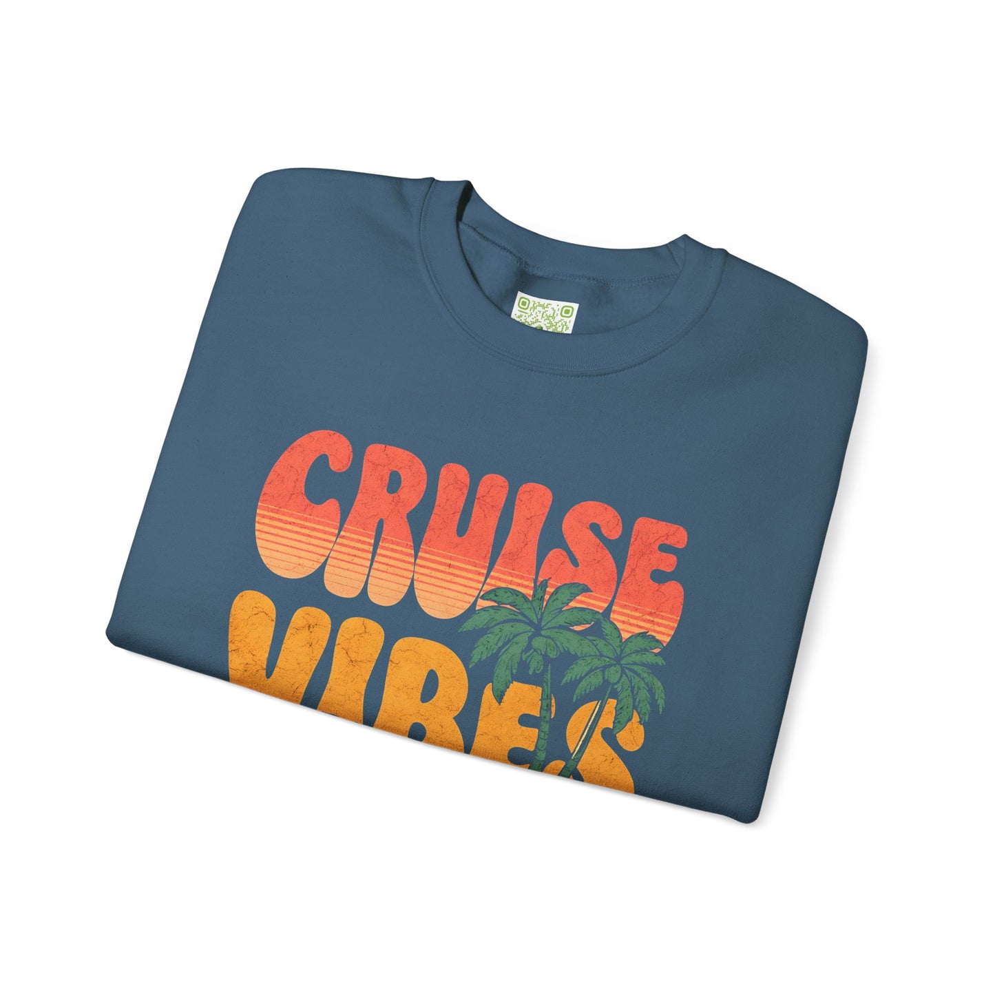Retro Cruise Vibes Crewneck Sweatshirt, Summer Relaxation Style, Alaska Cruise, Caribbean Cruise, Girls Cruise