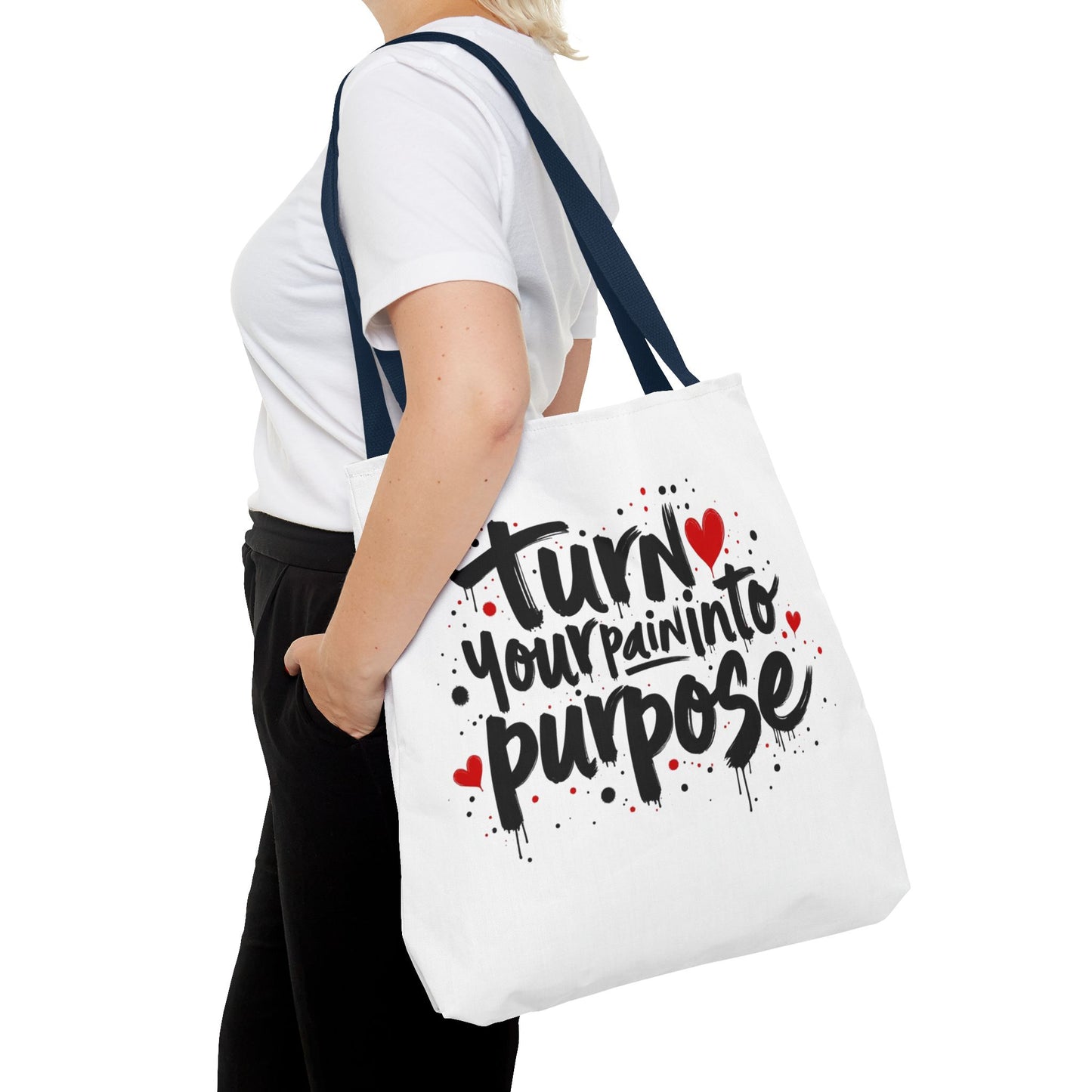 Enneagram 4 Inspirational Tote Bag, Turn Your Pain Into Purpose, Enneagram Type 4, Self Growth, Personality Types