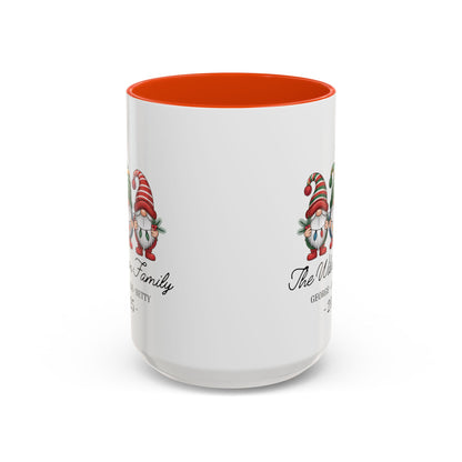 gnome mug, Personalized Family Gnome Christmas Mug, Custom Family Name 2025 Coffee Cup, Cute Holiday Gift for Family, Christmas Gnome Mug Keepsake