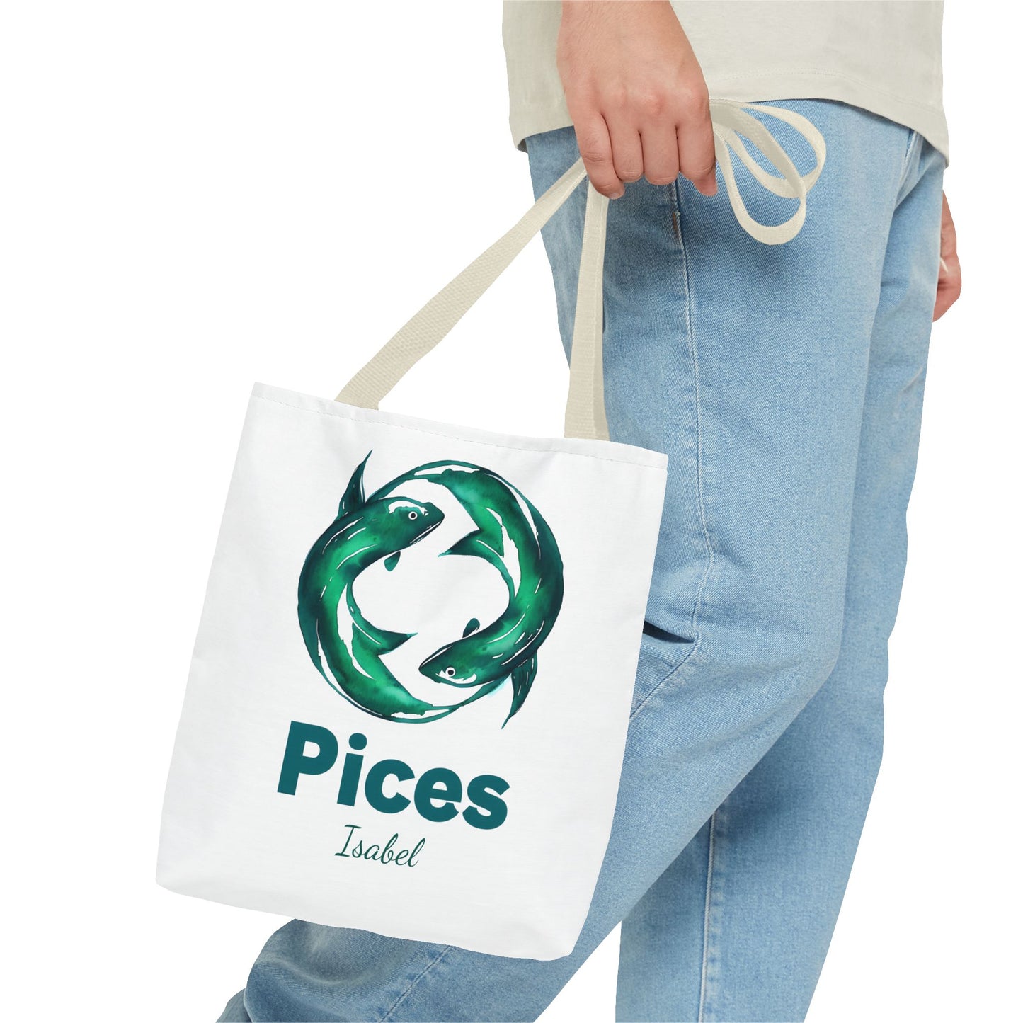 Pices Zodiac Personalized Tote Bag - Astrology Inspired, Gift for Taurus, Festival Tote, Astrology Lover's Bag, Horoscope Gift